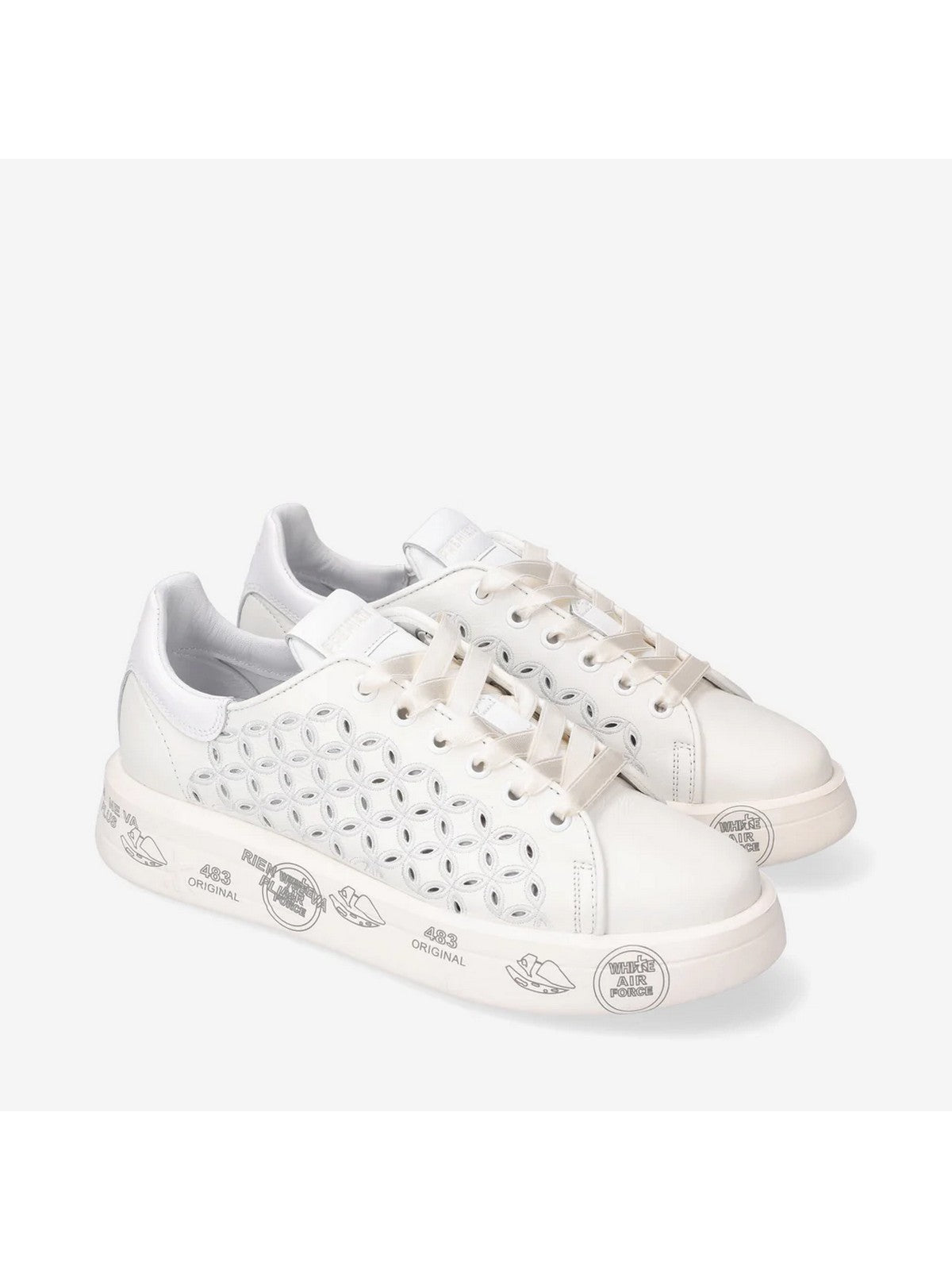 PREMIATA Baskets Femme BELLE VAR 6283 Blanc