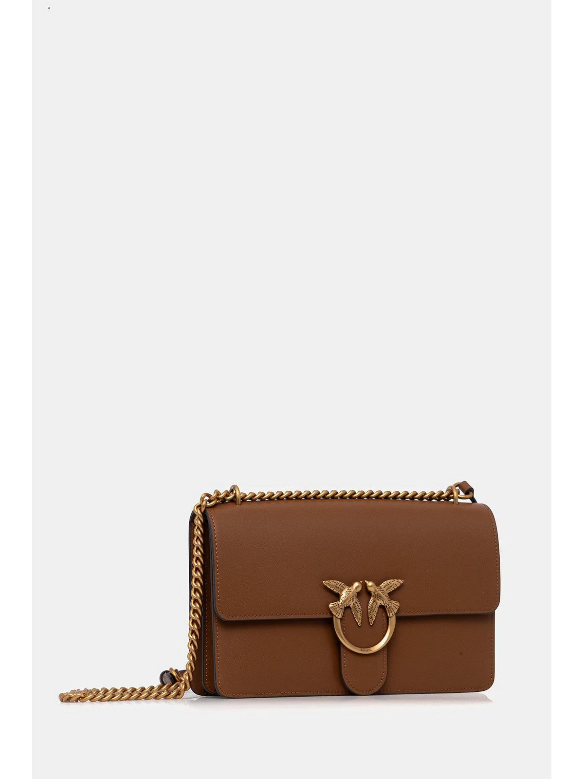 PINKO Borsa Donna LOVE ONE CLASSIC DC 100941-A0F1 L17Q MARRONE - LEONE-ANTIQUE GOLD gioboutiqueweb