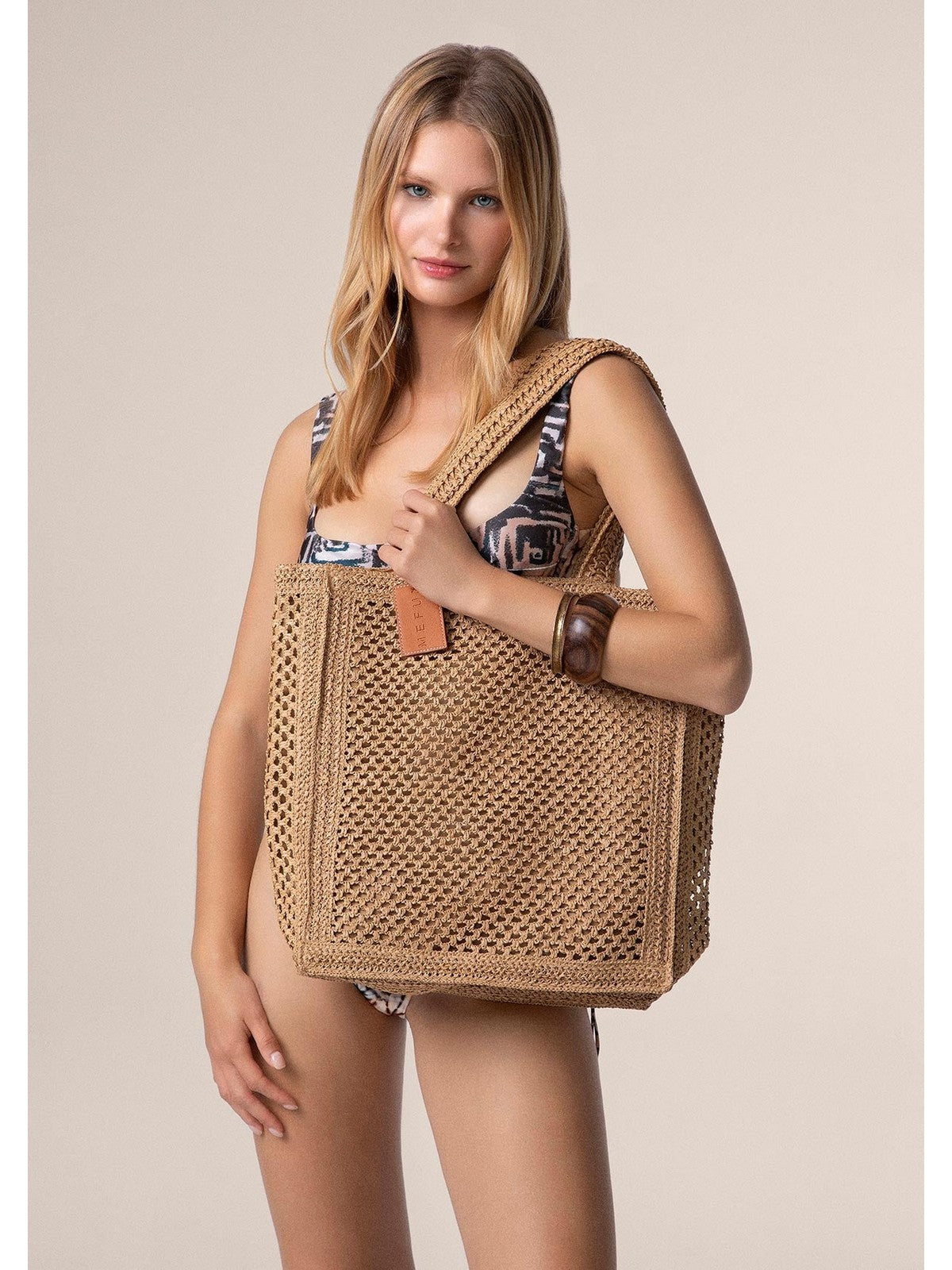 ME FUI borsa mare Donna  MA25-A076LB LIGHT BROWN