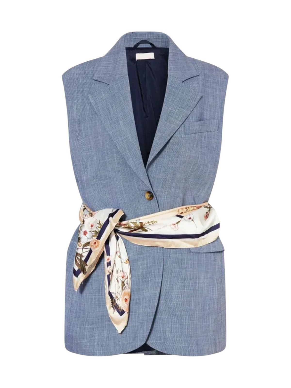 LIU JO WHITE Gilet Donna  WA6165T332A X0761 Nt.blu effect denim