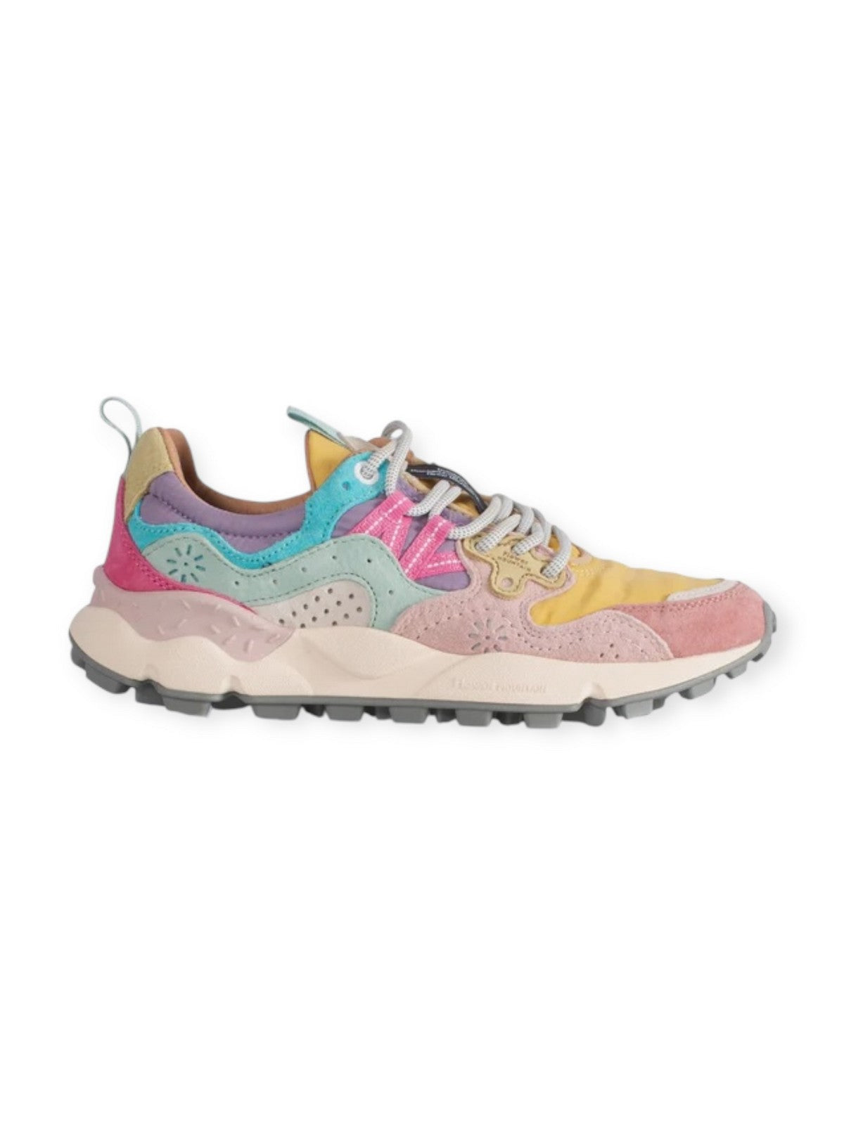 FLOWER MOUNTAIN Sneaker Donna YAMANO 3 WOMAN 2017817-01-1H07 PINK-OCHER-LIGHT PINK