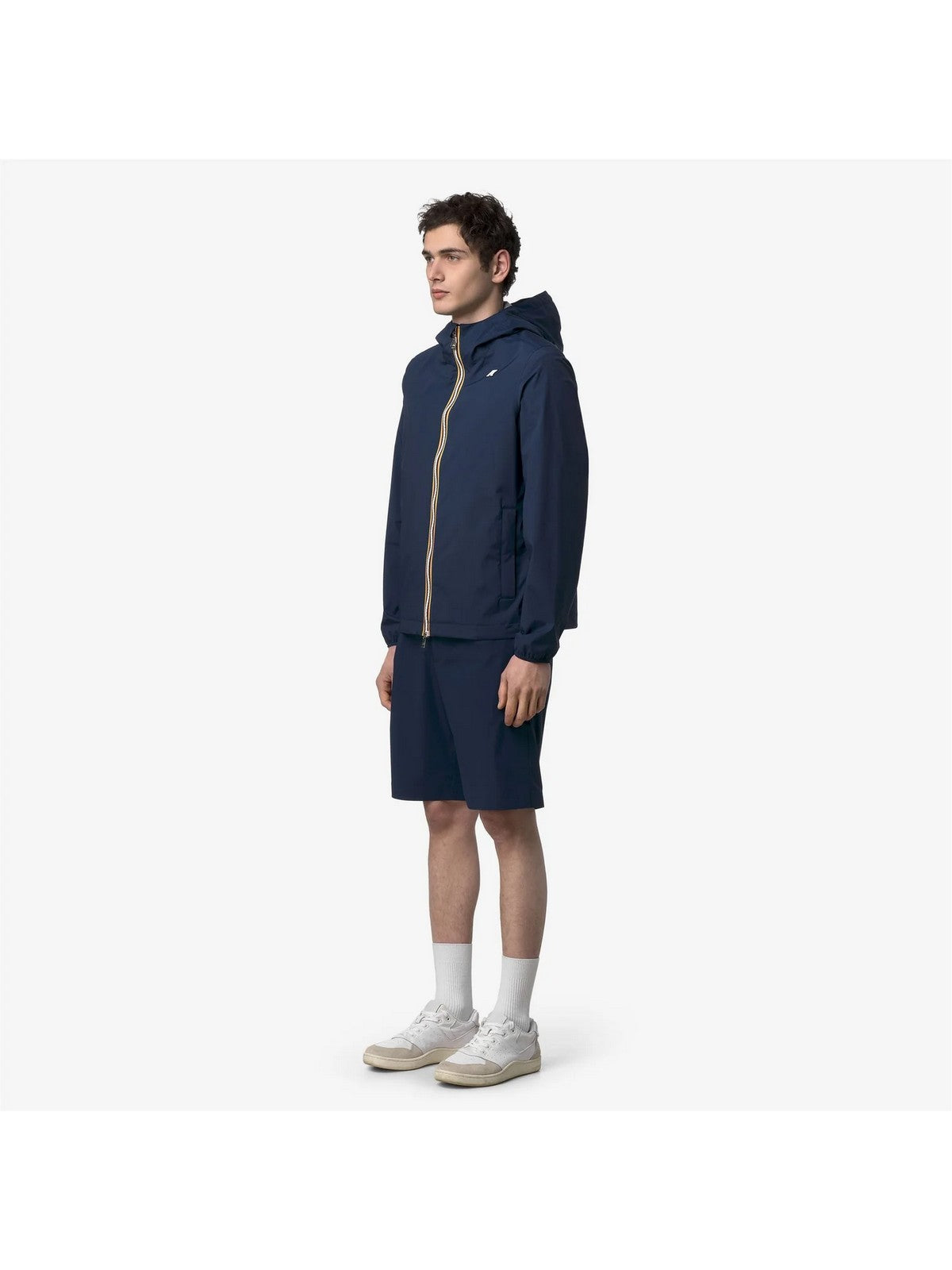 K-WAY Giubbino Uomo Jack  Stretch Nylon Jersey K3123UW B67 Blue Insignia