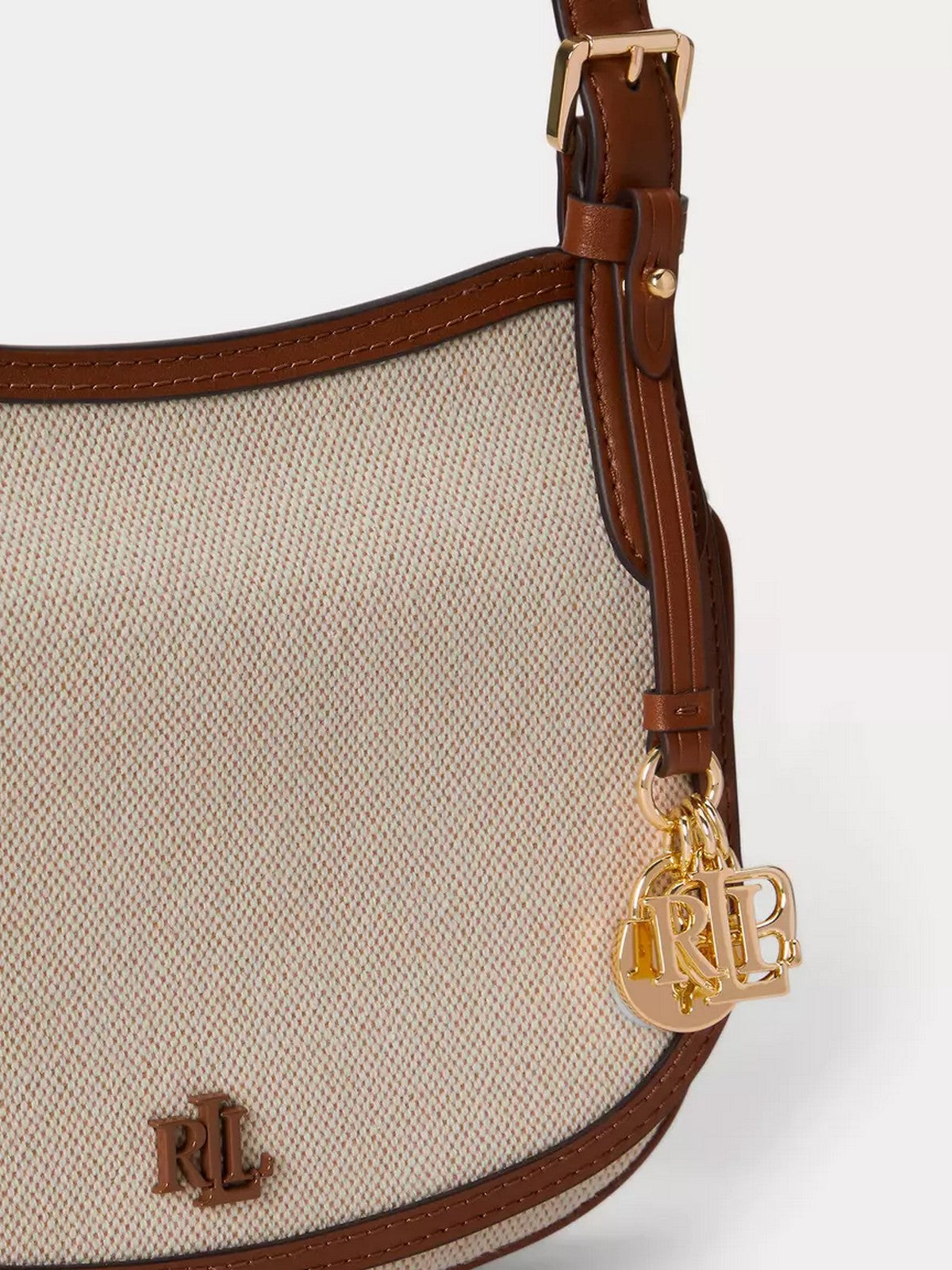 LAUREN RALPH LAUREN Borsa Donna MARCY CRSBDY-CROSSBODY-MEDIUM 431P10512 001 NTRL/BUFF CANVAS/LAUREN TAN