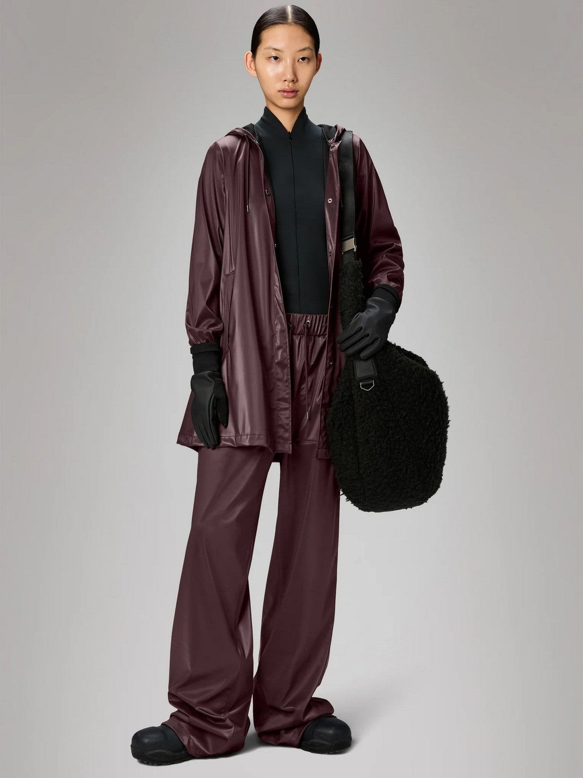 RAINS Giubbino Donna A-line W Jacket W3 18050 129 Depth Depth