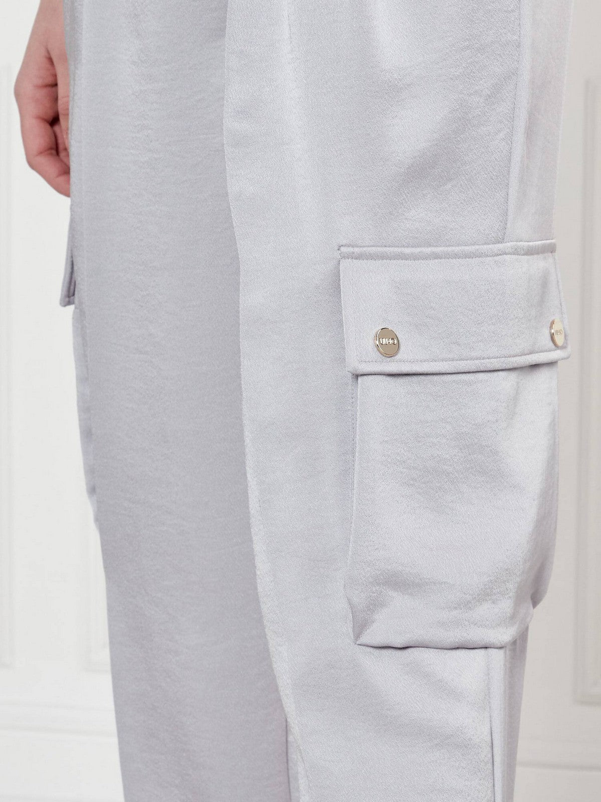 LIU JO BLACK Pantalone Donna  CA5341TS870 X0651 Grey sky