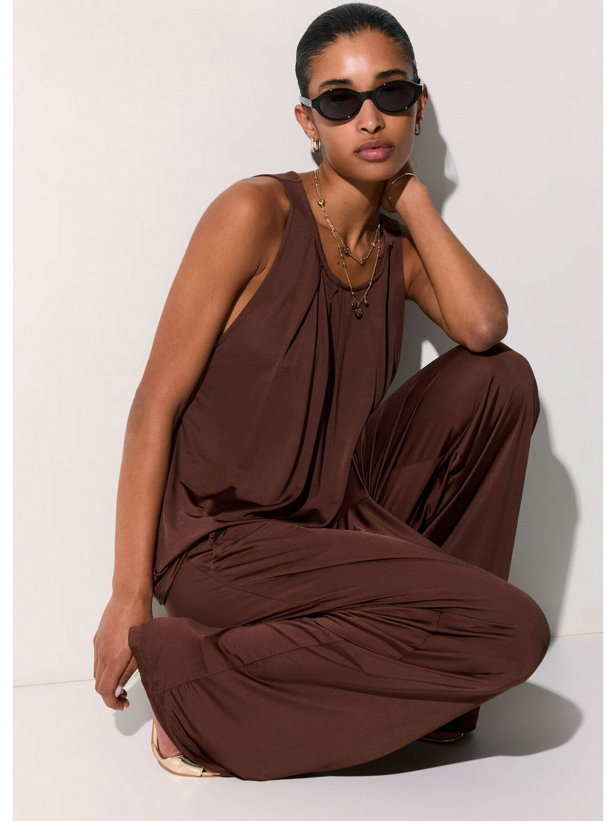LIU JO BEACHWEAR Top Donna  VA6158J3888 91118 TERRA