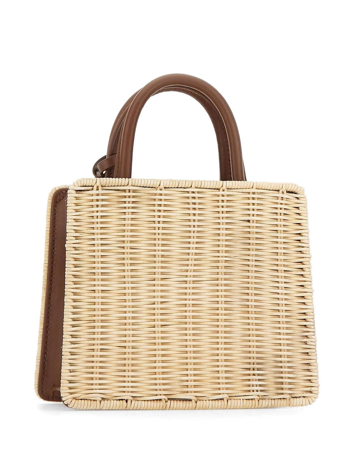 MC2 SAINT BARTH Borsa Donna  SHOP BAG MINI 01737L STRAW LEATHER 1119