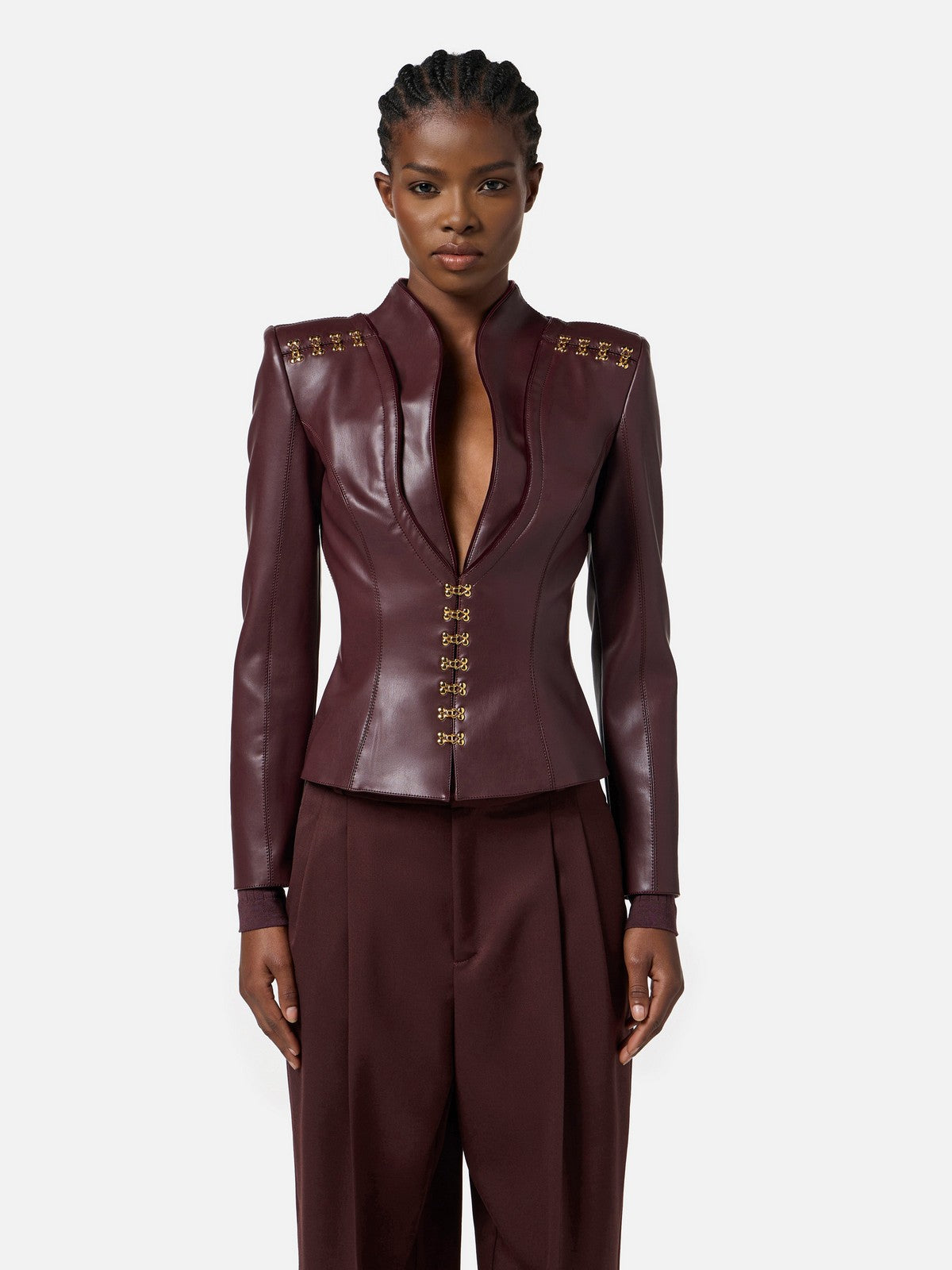 ELISABETTA FRANCHI Giacca Donna  GI18757E2 EA4 MERLOT