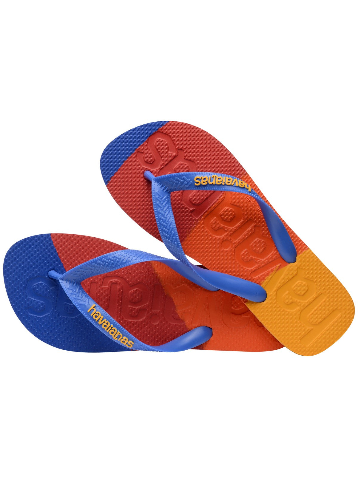 HAVAIANAS Tongs pour hommes Hav. Top logomanie couleurs II 4147526.3847 bleu