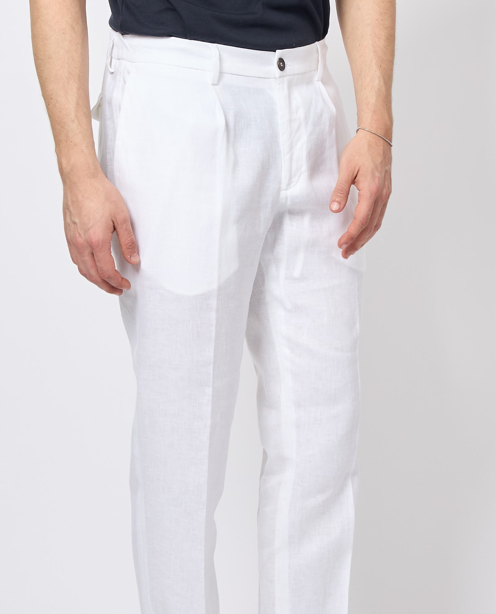 MICHAEL COAL Pantalone Uomo Mc-denny MCDEN3783S25 282 Bianco gioboutiqueweb