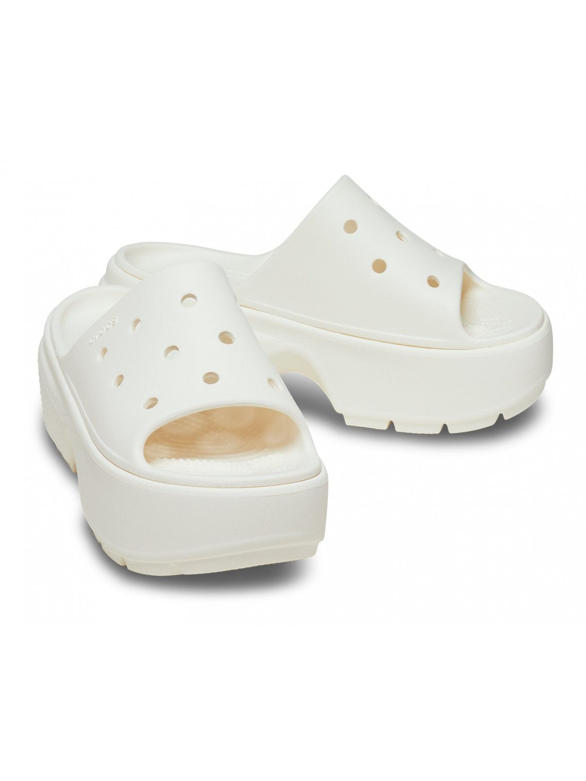 CROCS Ciabatta Donna Stomp Slide W 209346 0WV  Bianco