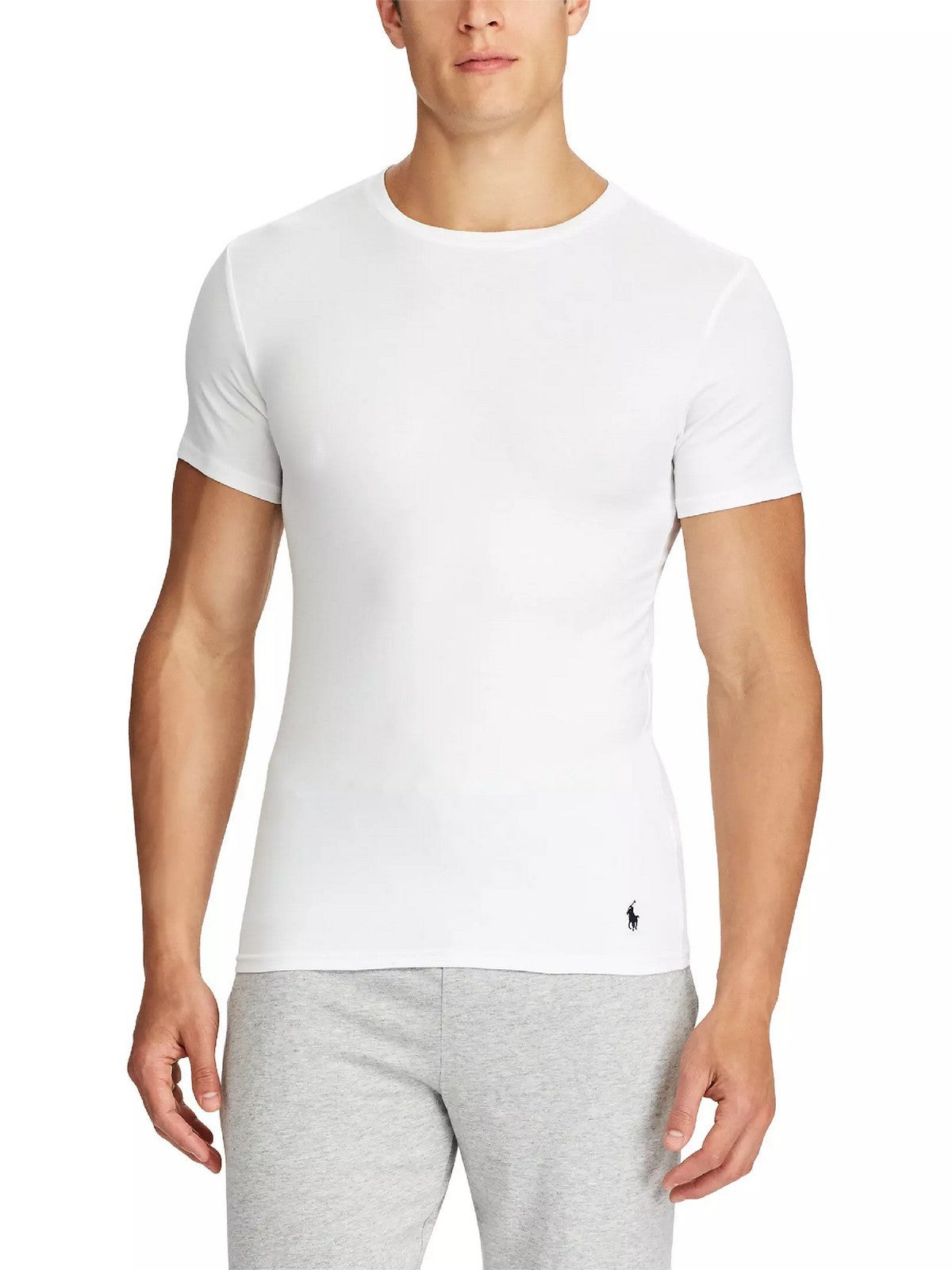 POLO RALPH LAUREN T-shirt Uomo CLASSIC-2 PACK-CREW UNDERSHIRT 714835960 002 2PK WHITE/WHITE