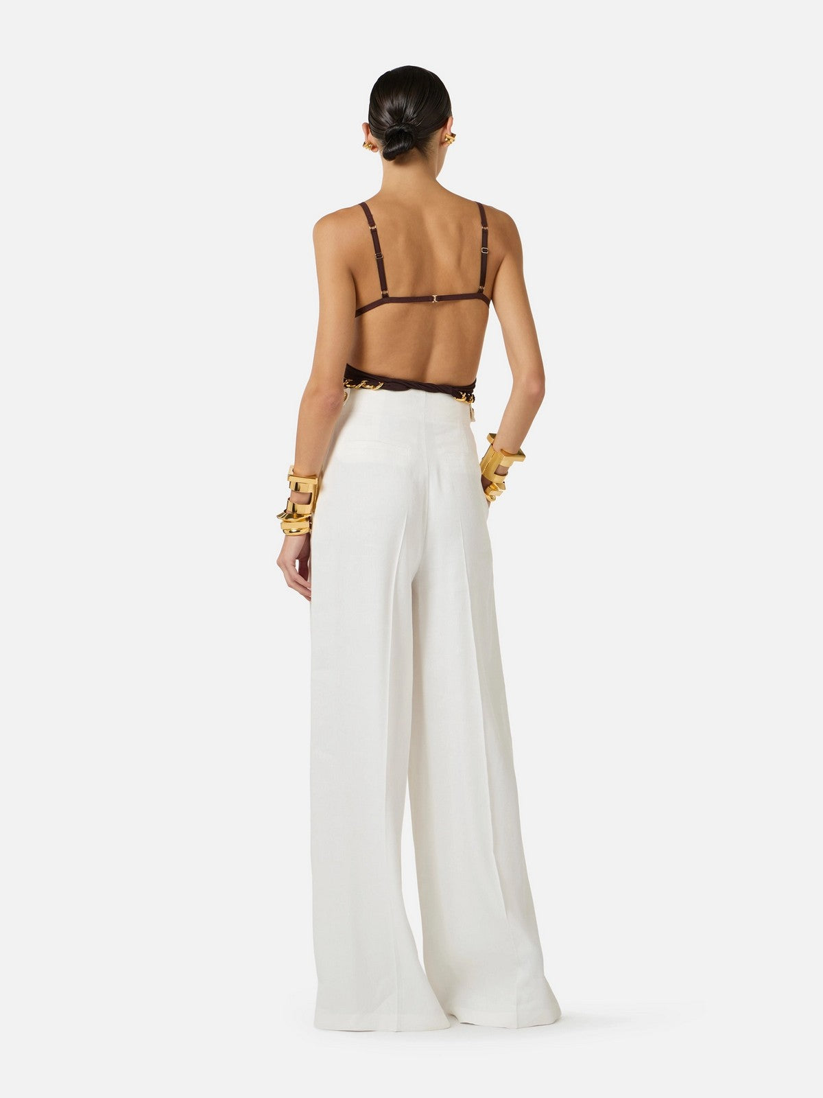 ELISABETTA FRANCHI Pantalone Donna  PA12762E2 360 Avorio