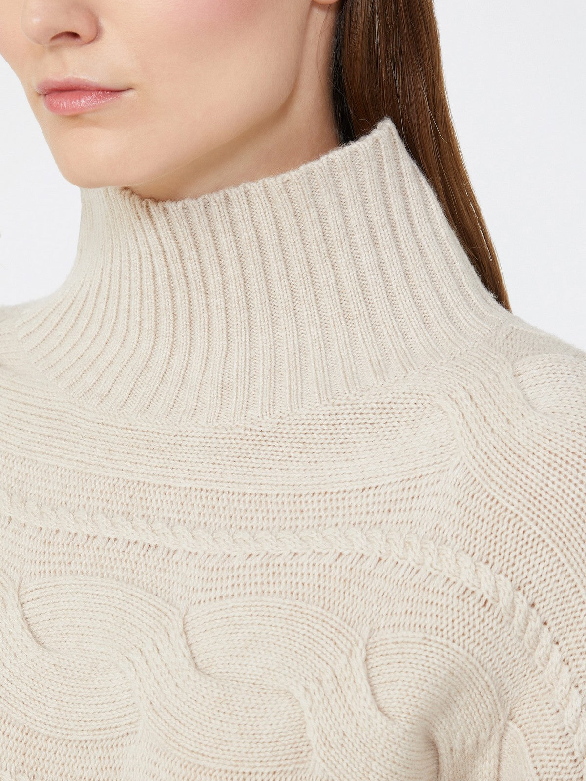 MAX MARA Maglione dolcevita Donna VODKA 2526366042600 002 BEIGE MELANGE