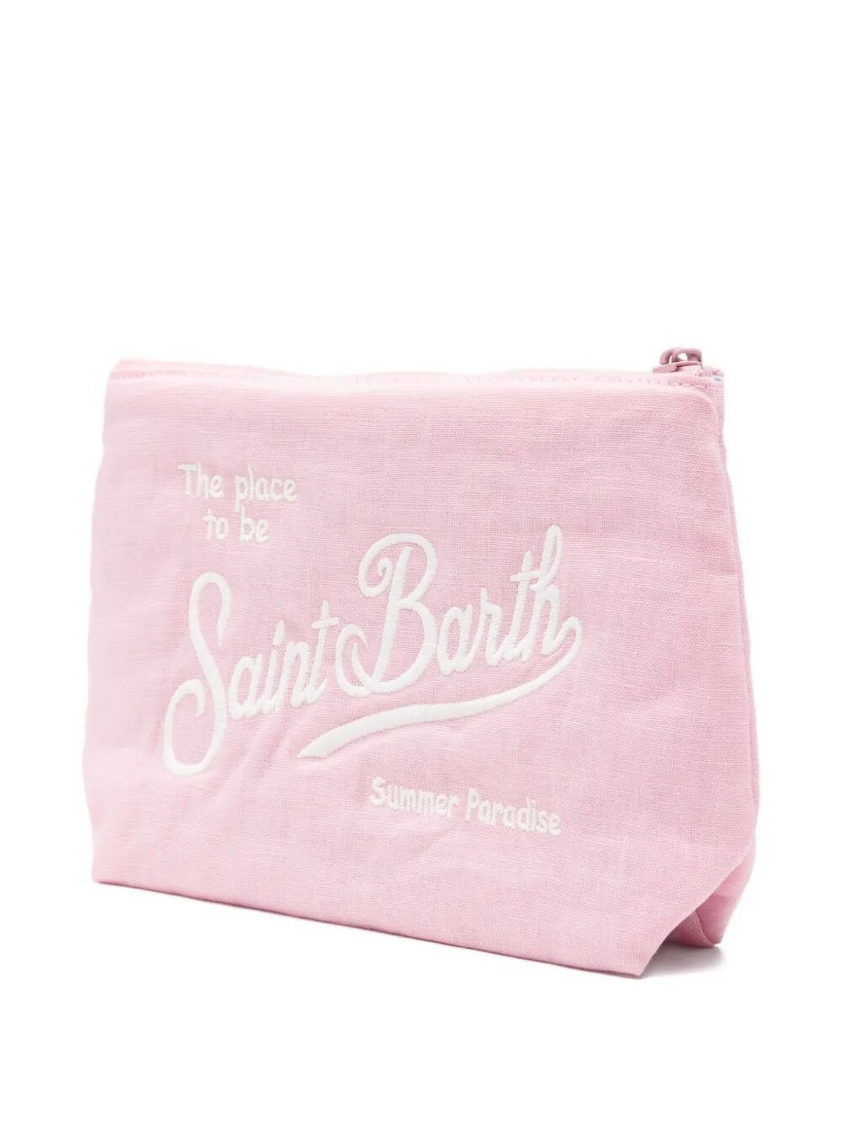 MC2 SAINT BARTH Pochette Unisex adulto  ALINE SOFT LINEN 01280L VINTAGE 21 PINK EMB