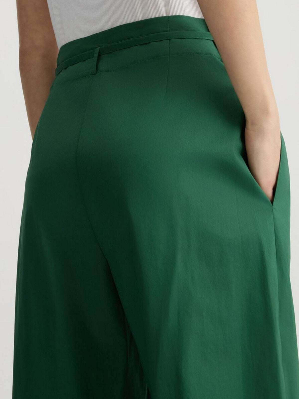 LIU JO BLACK Pantalone Donna  CA5297TS246 X0665 Verde gioboutiqueweb