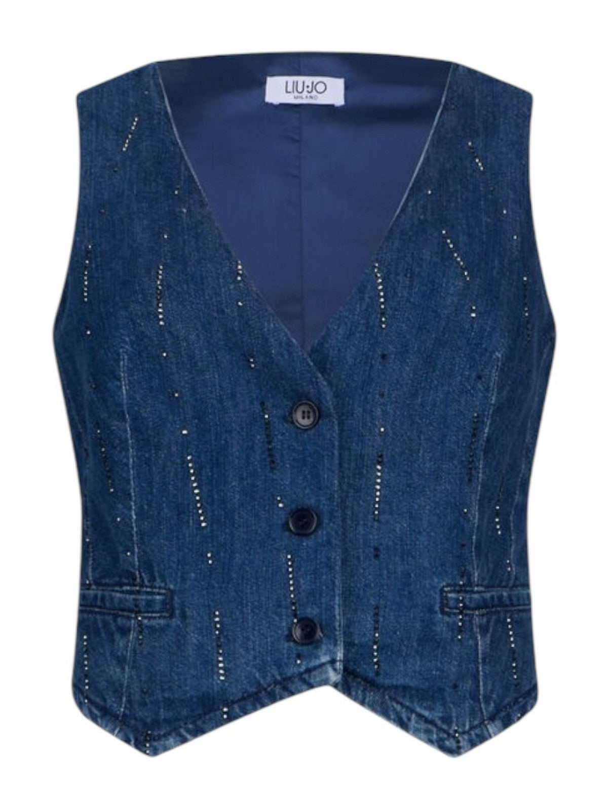 LIU JO BLUE DENIM Gilet Donna  UA6188D0315 78033 Den.Blue starry wash