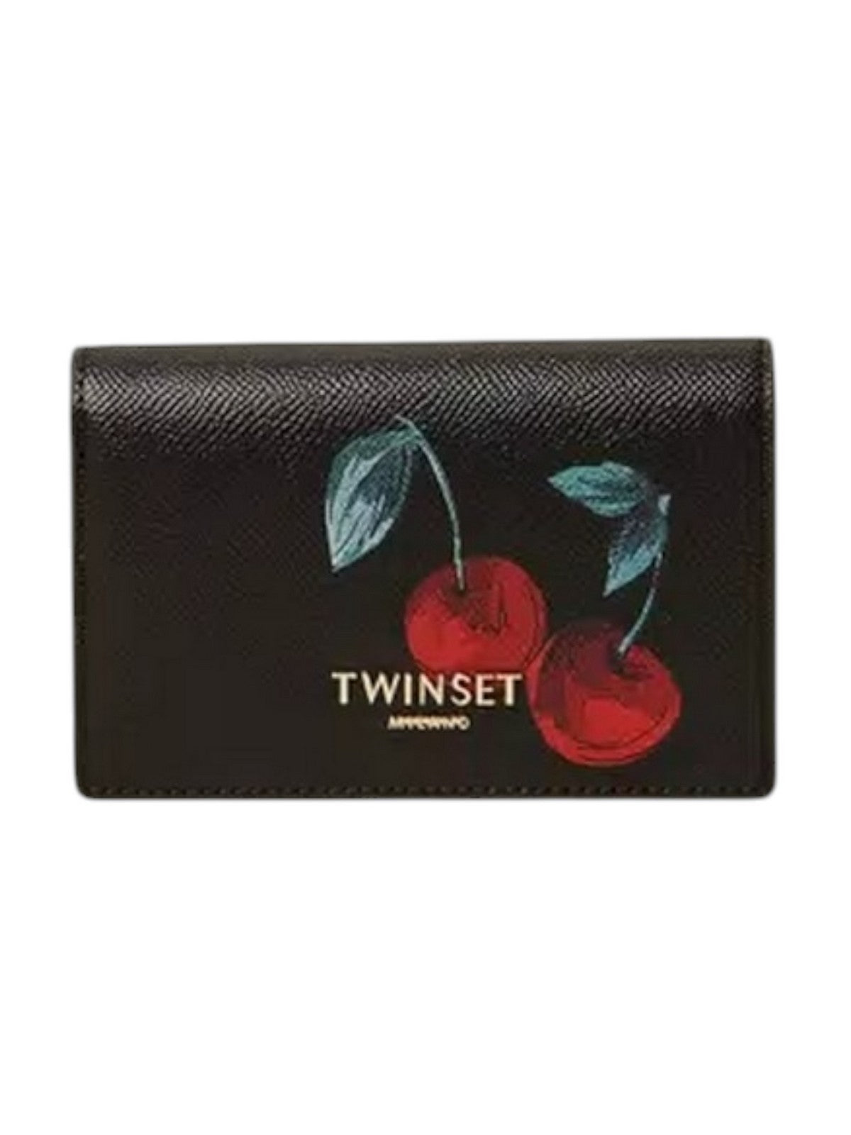 TWINSET Portafoglio Donna  261TL8030 13500 CHERRIES ALLOVER BLACK/RED