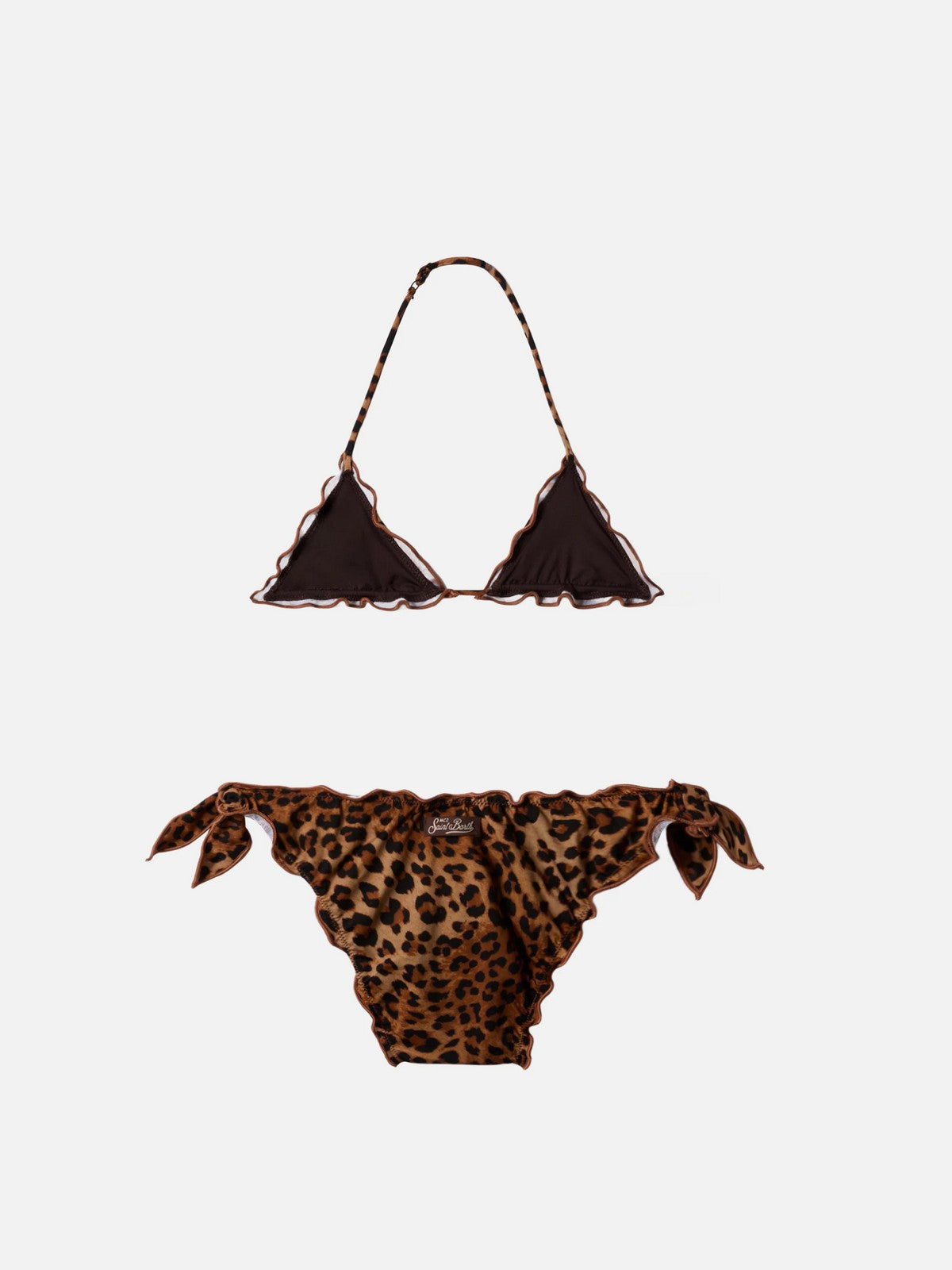 MC2 SAINT BARTH Costume da bagno Bambine e ragazze  CRIS 00190L SAND LEOPARD 19