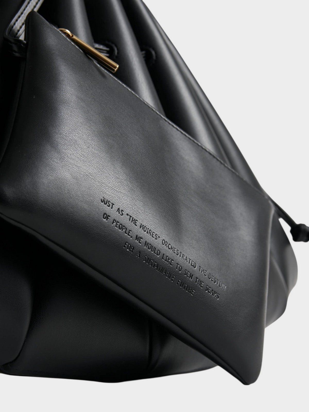 THEMOIRè Calipso vegan fabric bag black eco-friendly design 