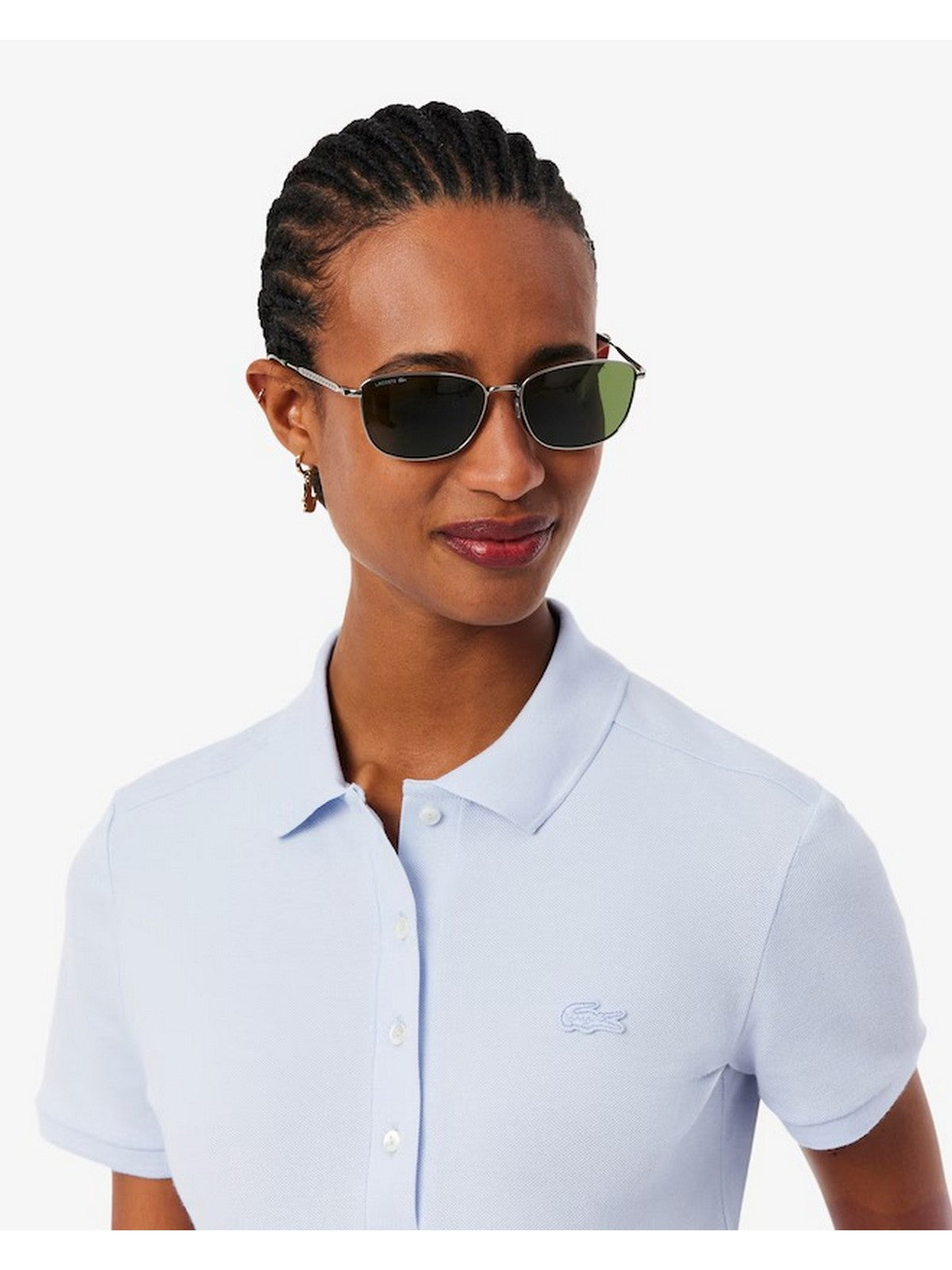 LACOSTE Polo Donna  PF5462 J2G BLU CHIARO
