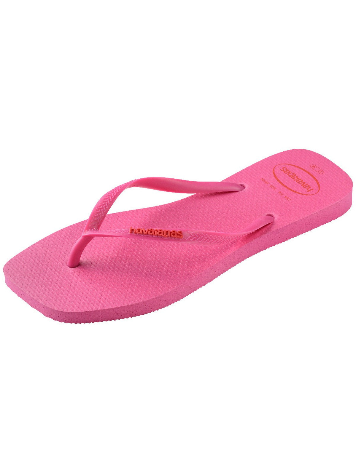 HAVAIANAS Infradito Donna Hav. Slim square logo pop up 4148959.5784 Rosa gioboutiqueweb