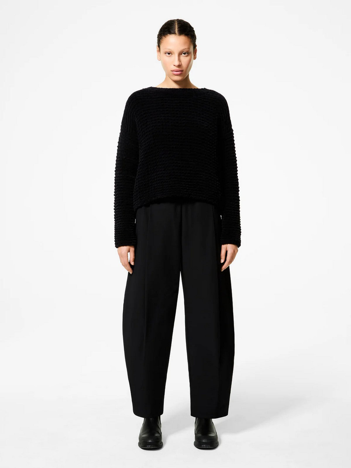 RRD Maglione Donna cinematt round wom knit W25658 10 10 BLACK