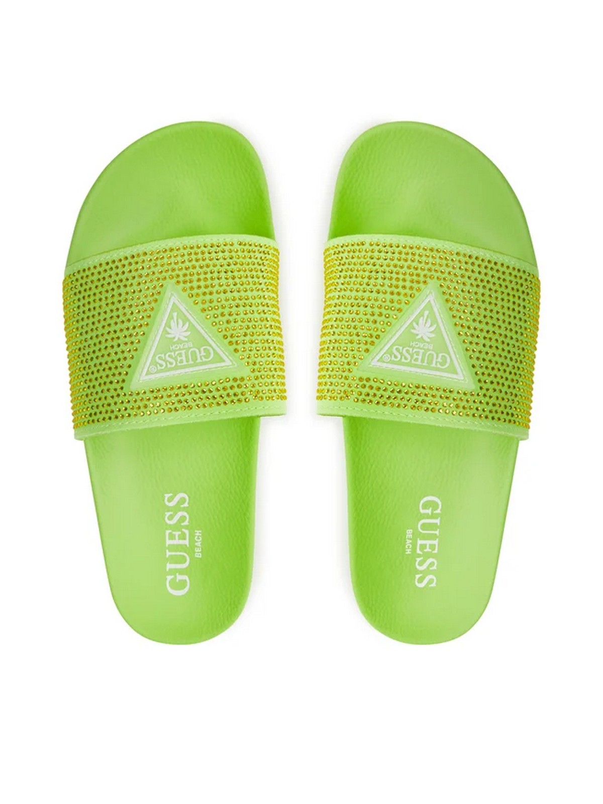 Adivina Beachwear Ciabatta Woman Slippers Beach Stras E4GZ25 BB00F G8V3 Verde