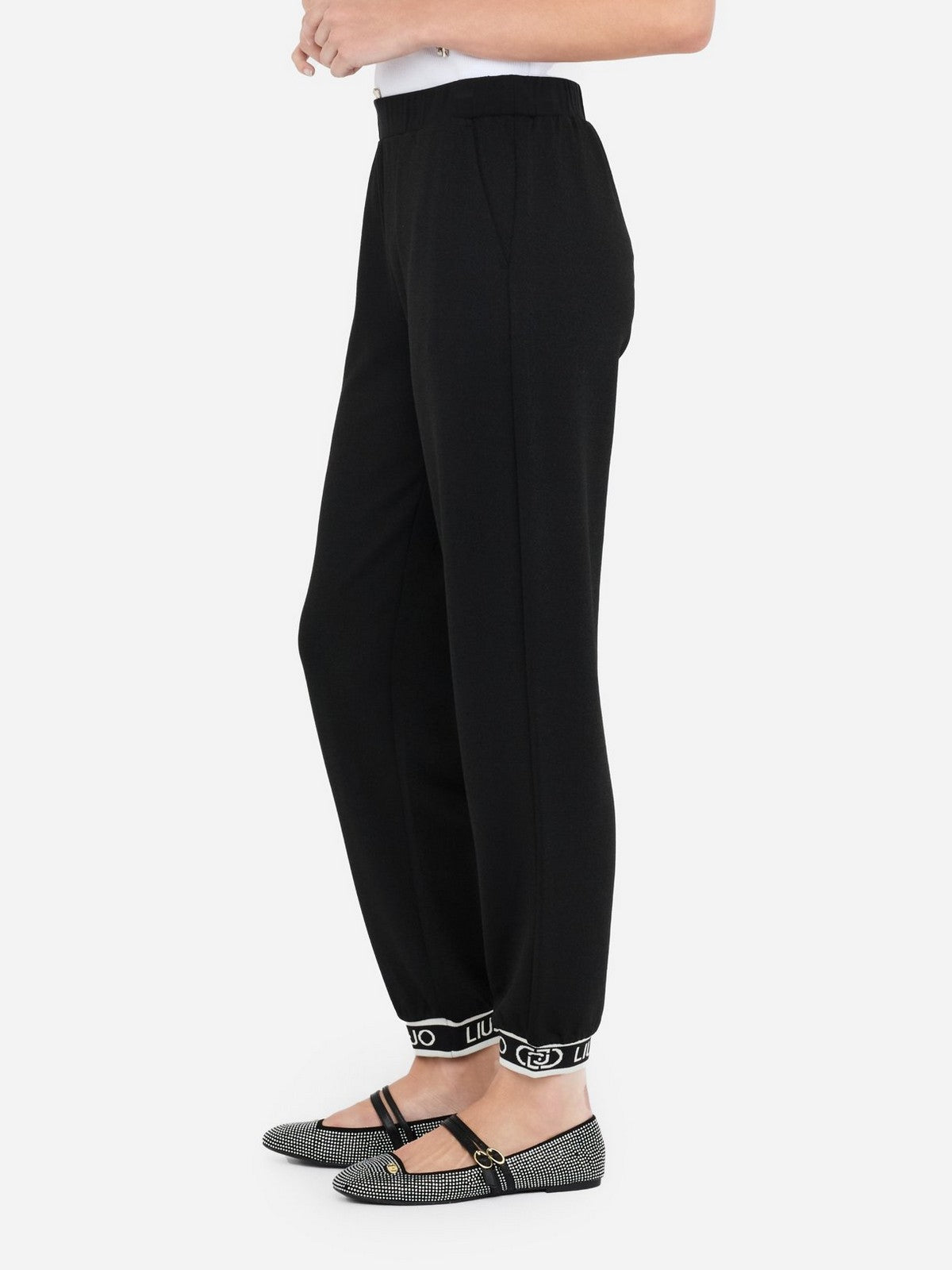 LIU JO SPORT Woven Pants Donna  TF5284J4747 R9342 Nero/nero lux