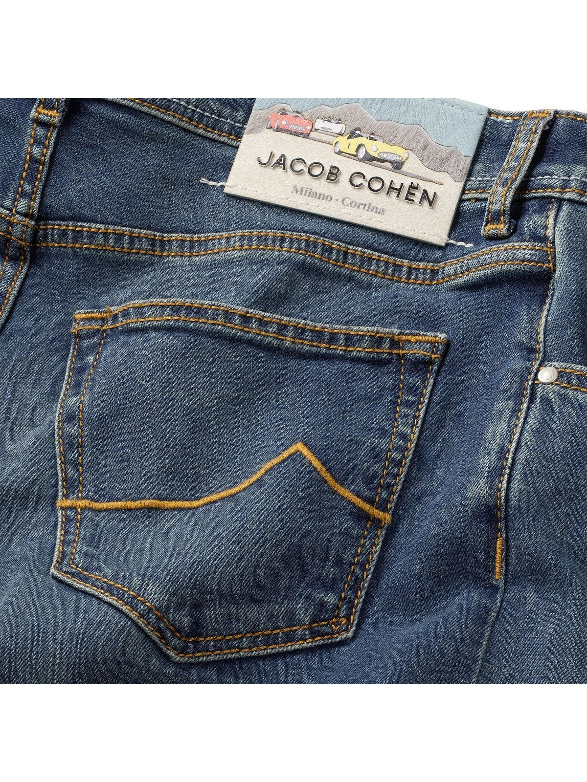 JACOB COHEN Jeans Uomo NICK JUM_QM006 055 S4213 V1 200D MEDIUM BLUE