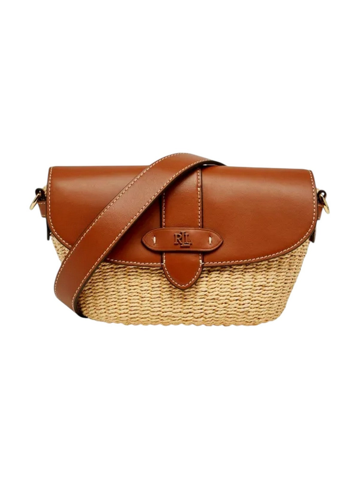 LAUREN RALPH LAUREN Borsa Donna LYNDEN-SHOULDER BAG-SMALL 431P10158 001 NATURAL/LAUREN TAN