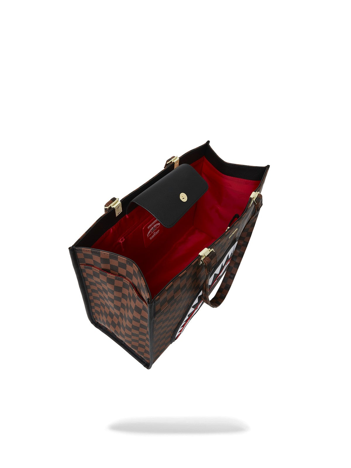 SPRAYGROUND Borsa Donna SAWTOOTH SHARKS IN PARIS TORTUGA TOTE 910T7842NSZ MARRONE gioboutiqueweb