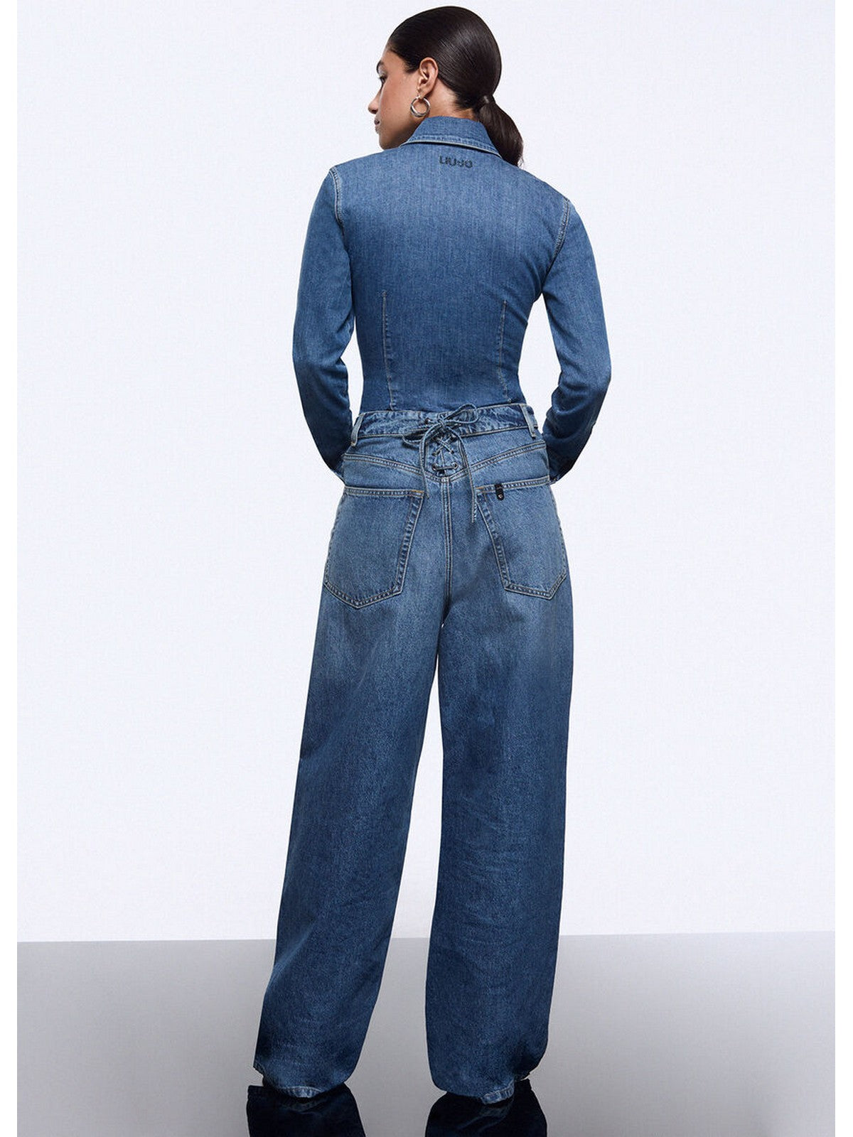 LIU JO feat. ELODIE Jeans Donna  UA6510D0400 79157 Den.md.Blue intrecci