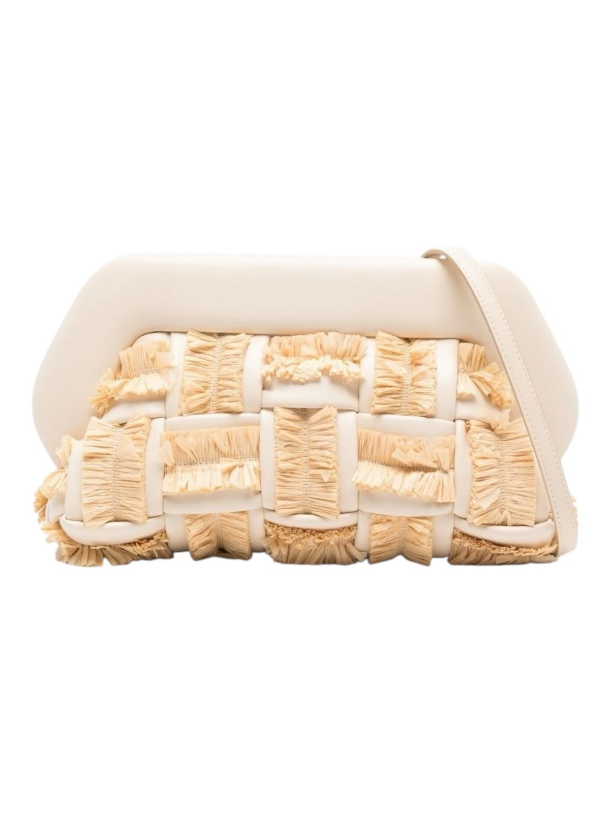 THEMOIRè Bios Rafia vegan fabric bag cream eco-friendly design 