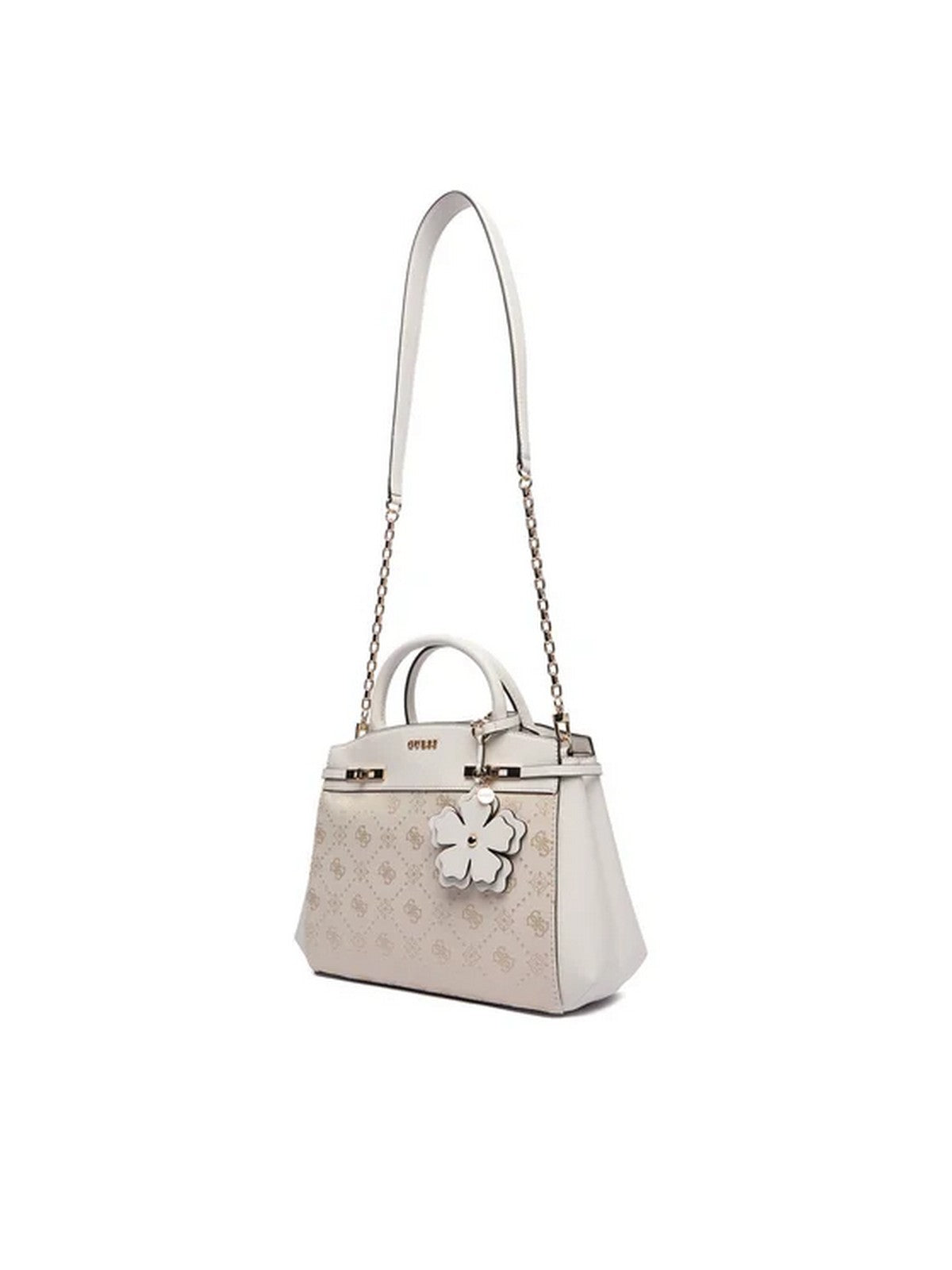 GUESS Borsa Donna MELINDA LOGO TRI COMP SATCHEL HWJP99 02060 OFL OFF WHITE LOGO