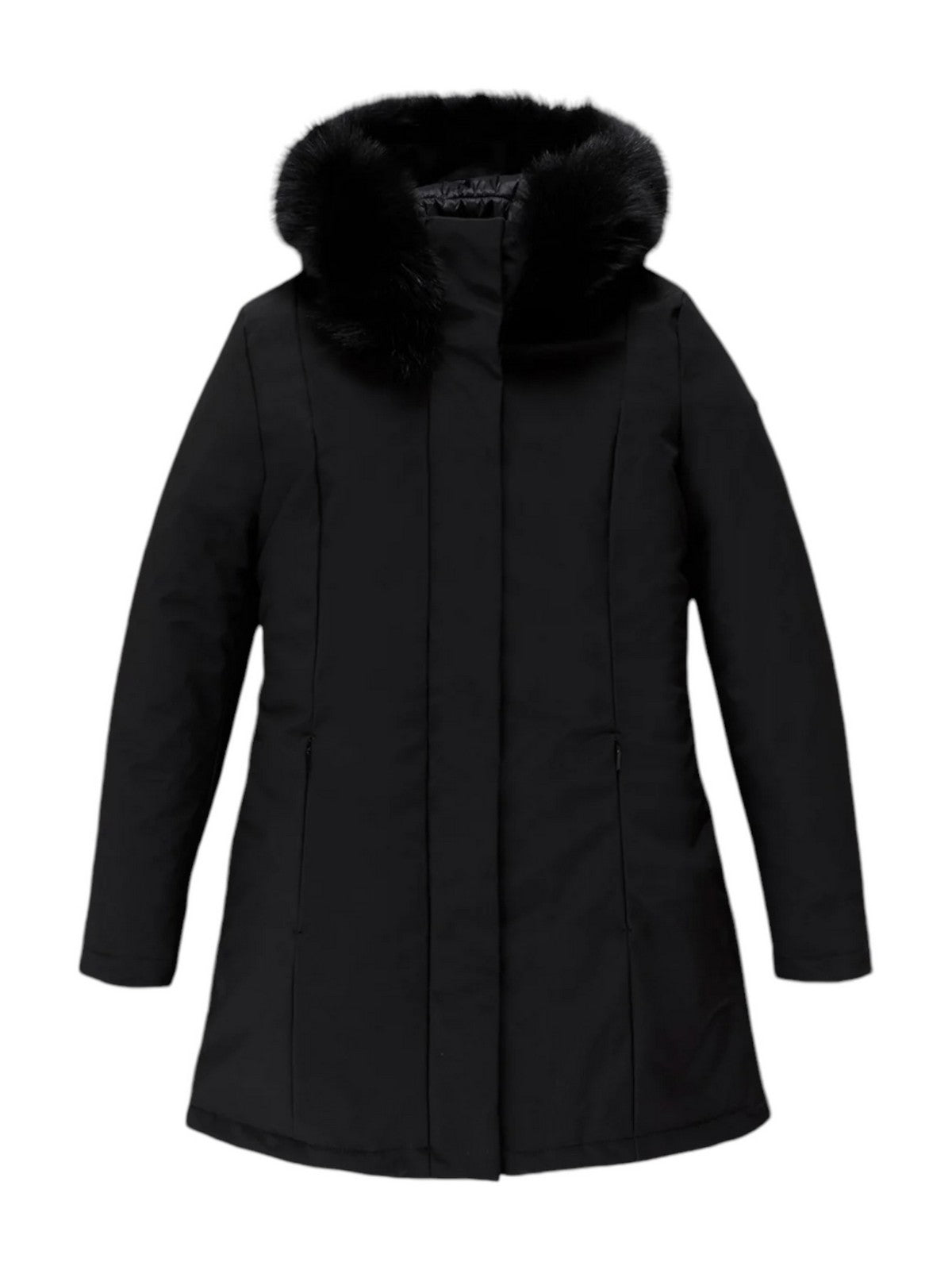 REFRIGIWEAR Cappotto Donna LADY TECH/1 FUR JACKET W99108 XT2429 G06000 Nero gioboutiqueweb