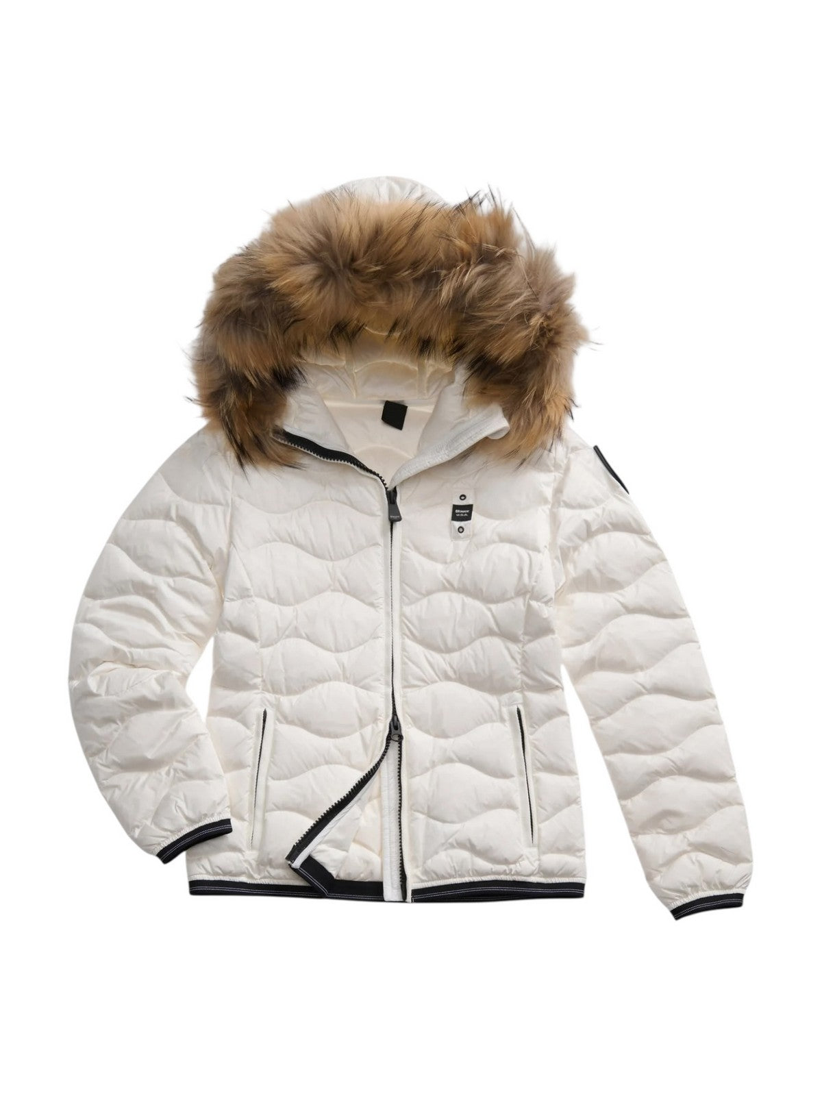 BLAUER Piumino Donna ALDIE 25WBLDC03096 006047 100BI BIANCO OTTICO int. BIANCO OTTICO