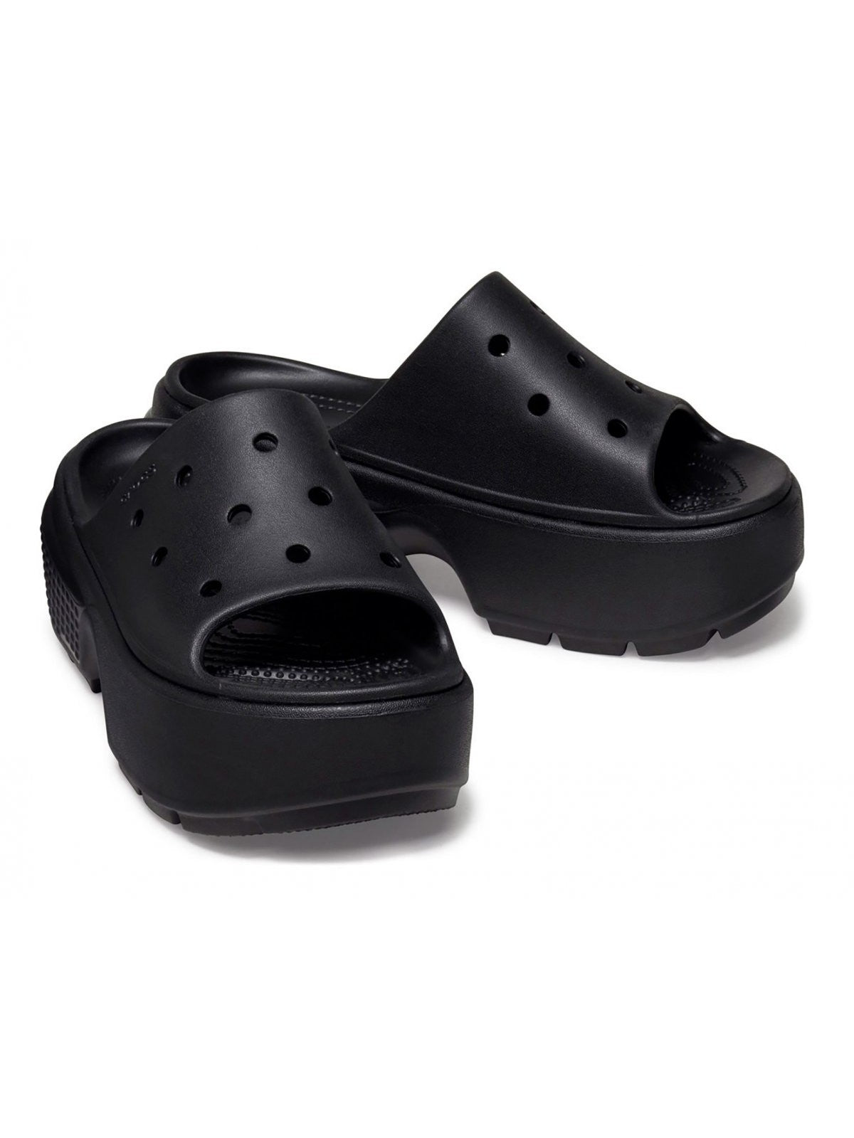 CROCS Pantoufle Stomp Slide W 209346 001 pour femme Noir