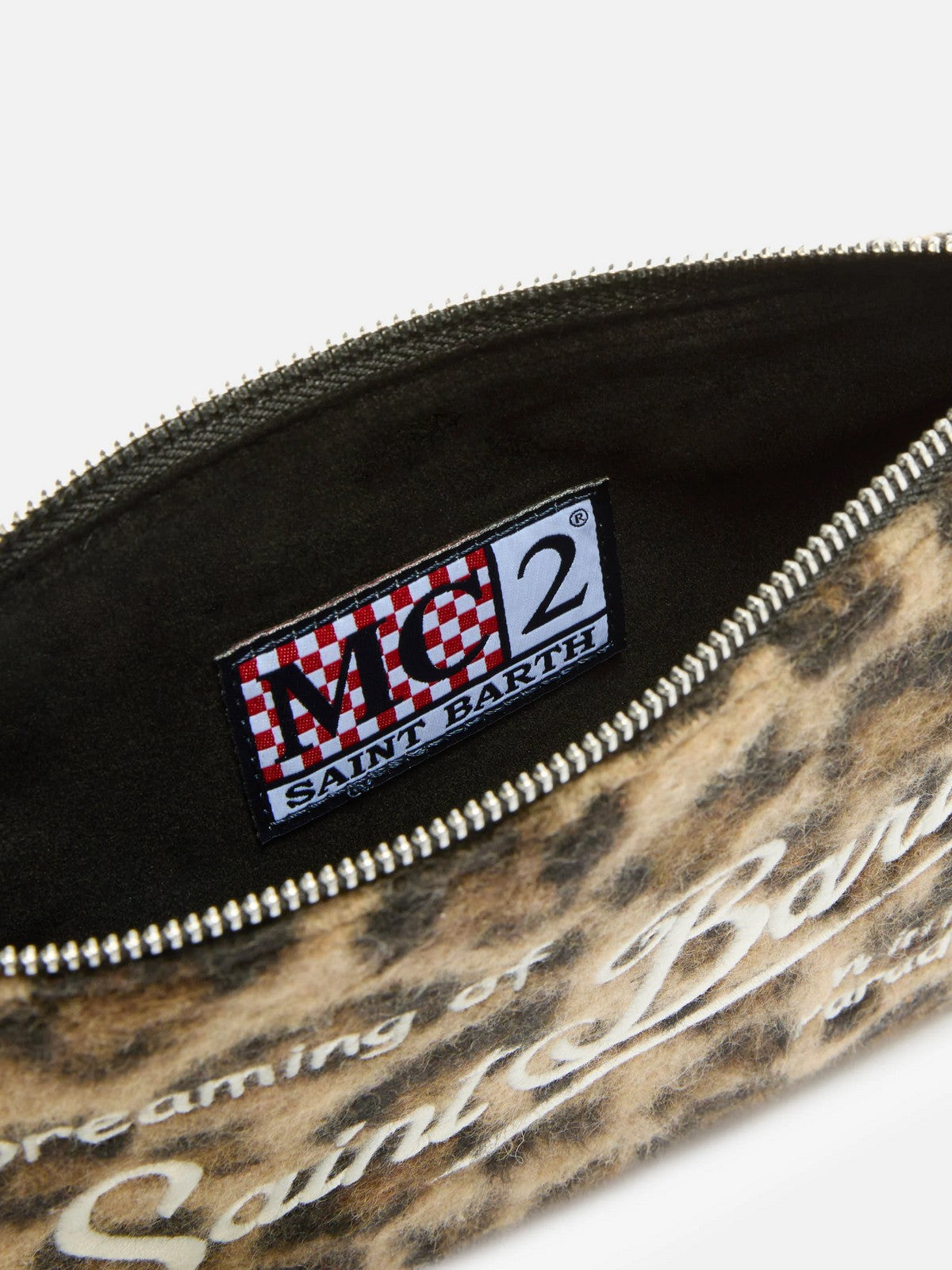 MC2 SAINT BARTH Pochette Donna  PARISIENNE FELT 00223I LEOPARD MIDI 18 EMB