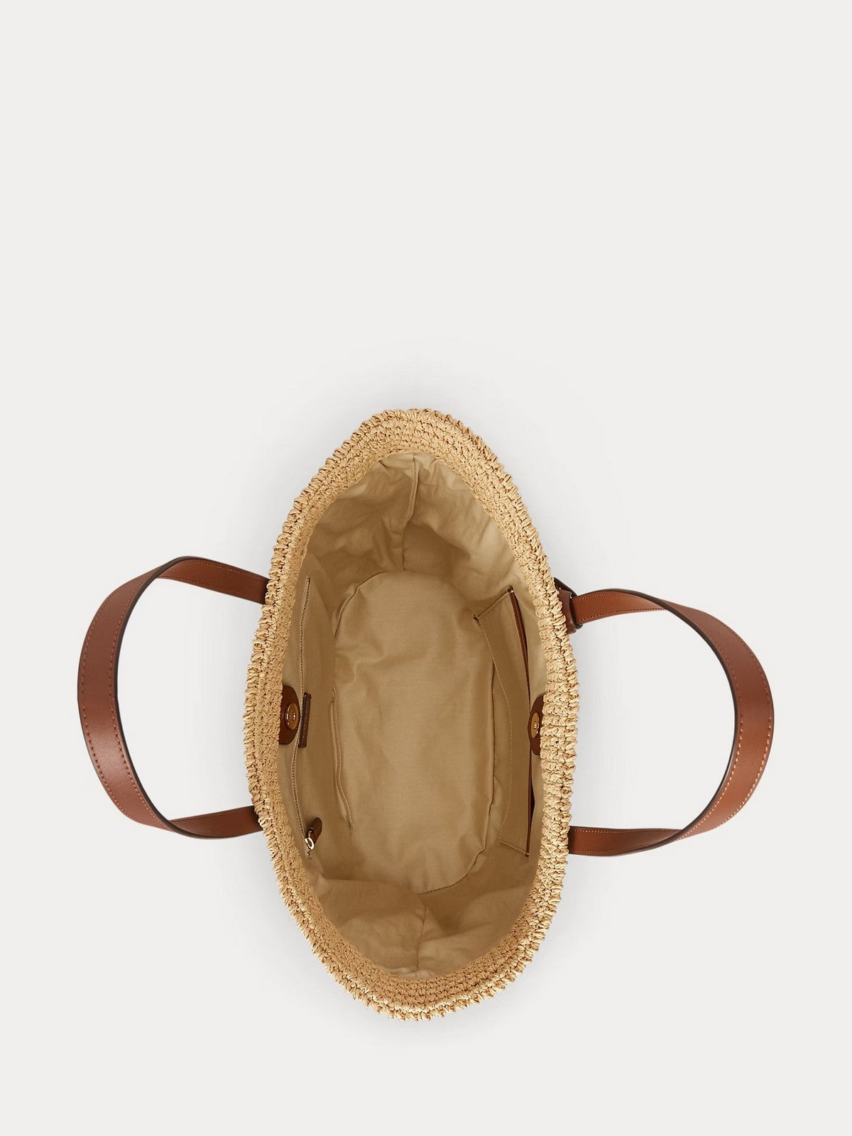 LAUREN RALPH LAUREN Borsa Donna LAINEY LG TT-TOTE-LARGE 431982179 001 NATURAL/LAUREN TAN