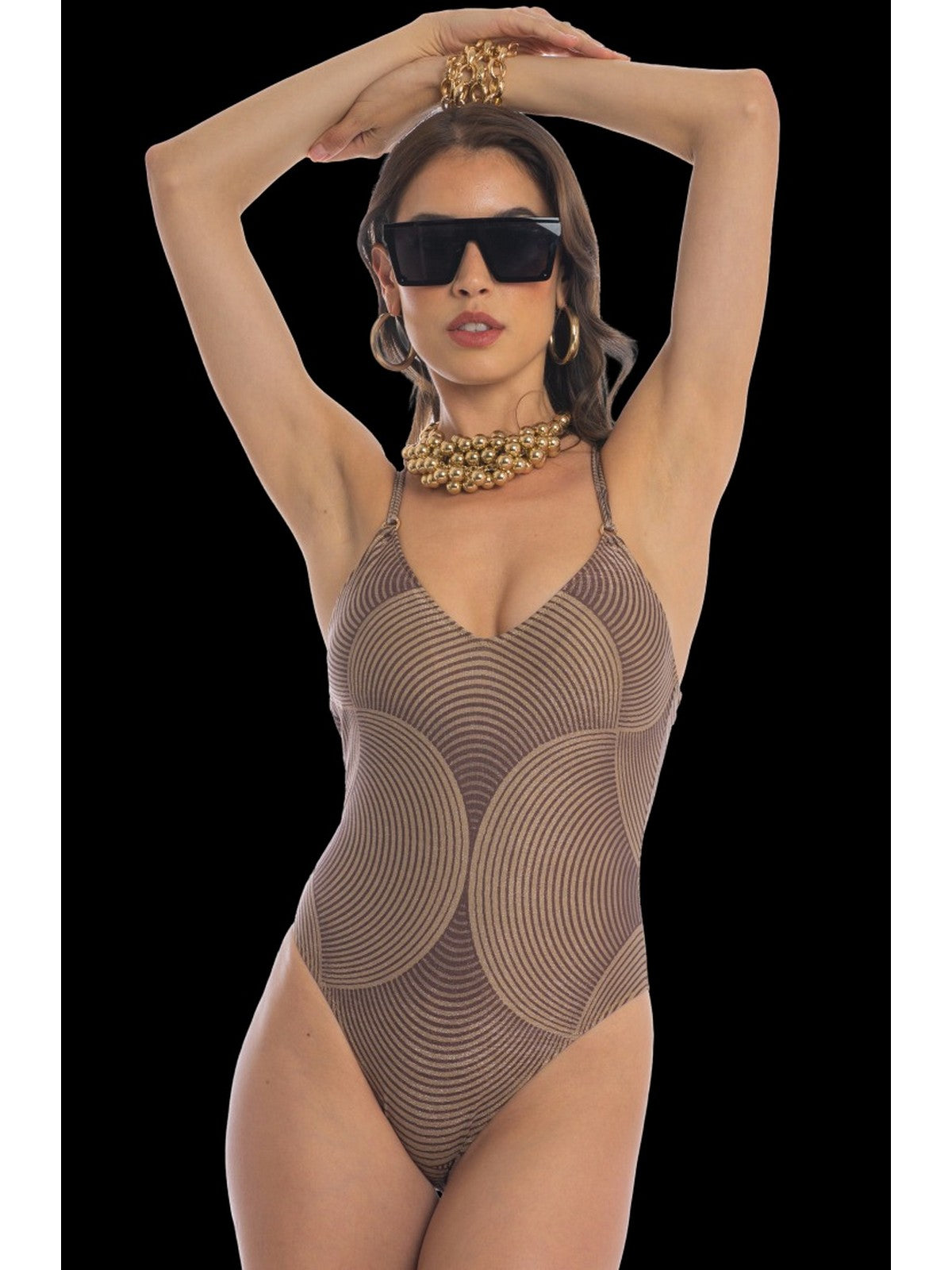 PIN-UP STARS Costume da bagno Donna  PG122I 009 Marrone
