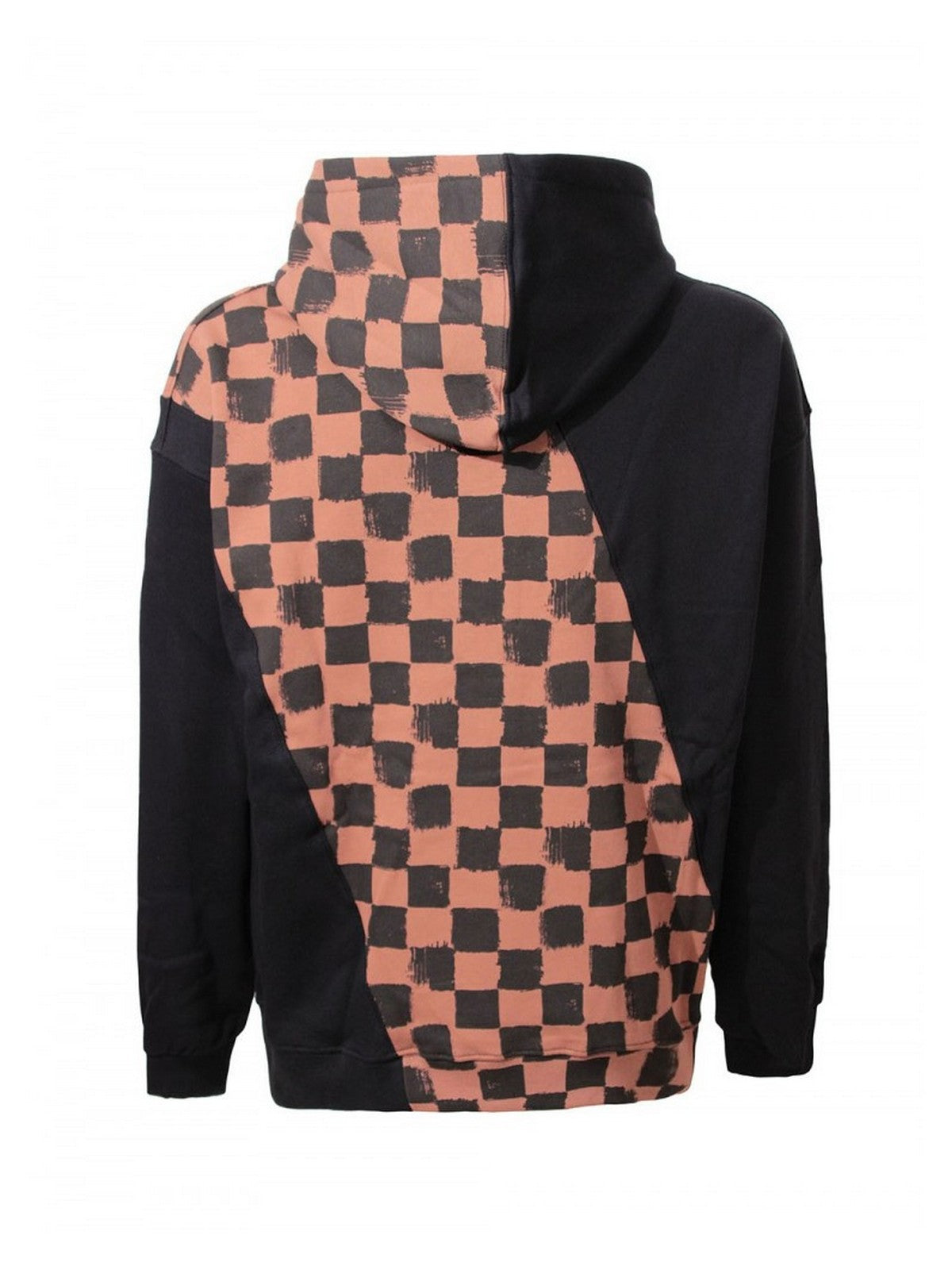 Sprühplatz -Männer -Sweatshirt Diag Split SIP Vanquish Hoodie SP613van Marrone