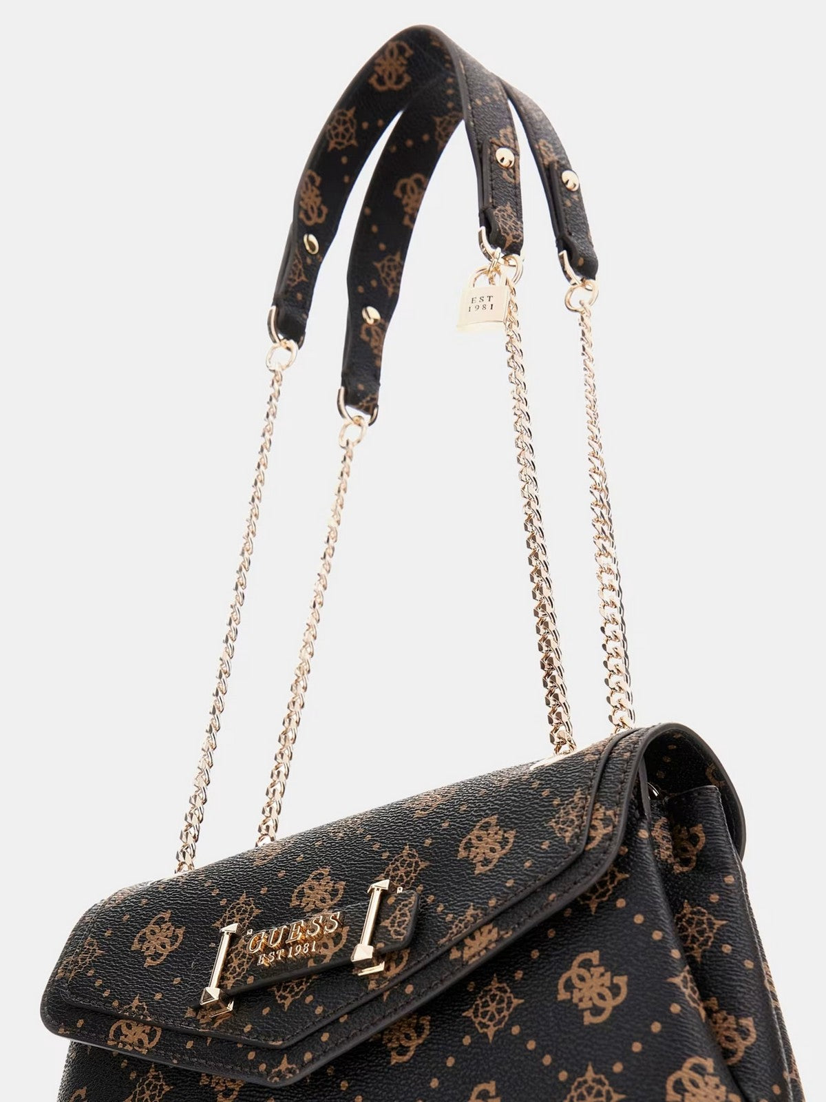 GUESS Borsa Donna SILIA CONVERTIBLE XBODY FLAP HWGP98 90210 ESL ESPRESSO LOGO