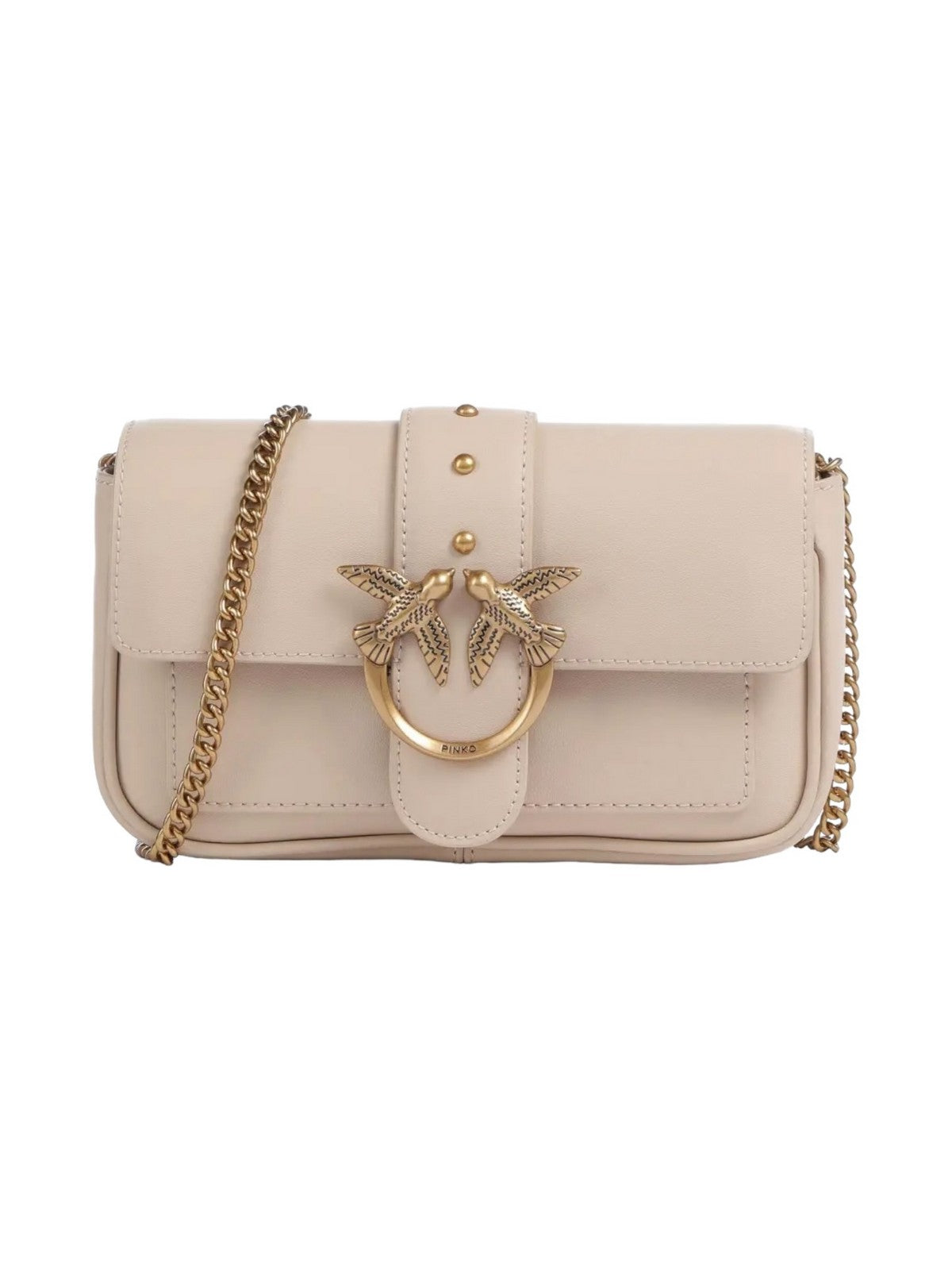 Pinko Frau Bag Love One Pocket C Vetello Seide 100061-A0f1 C50q Beige