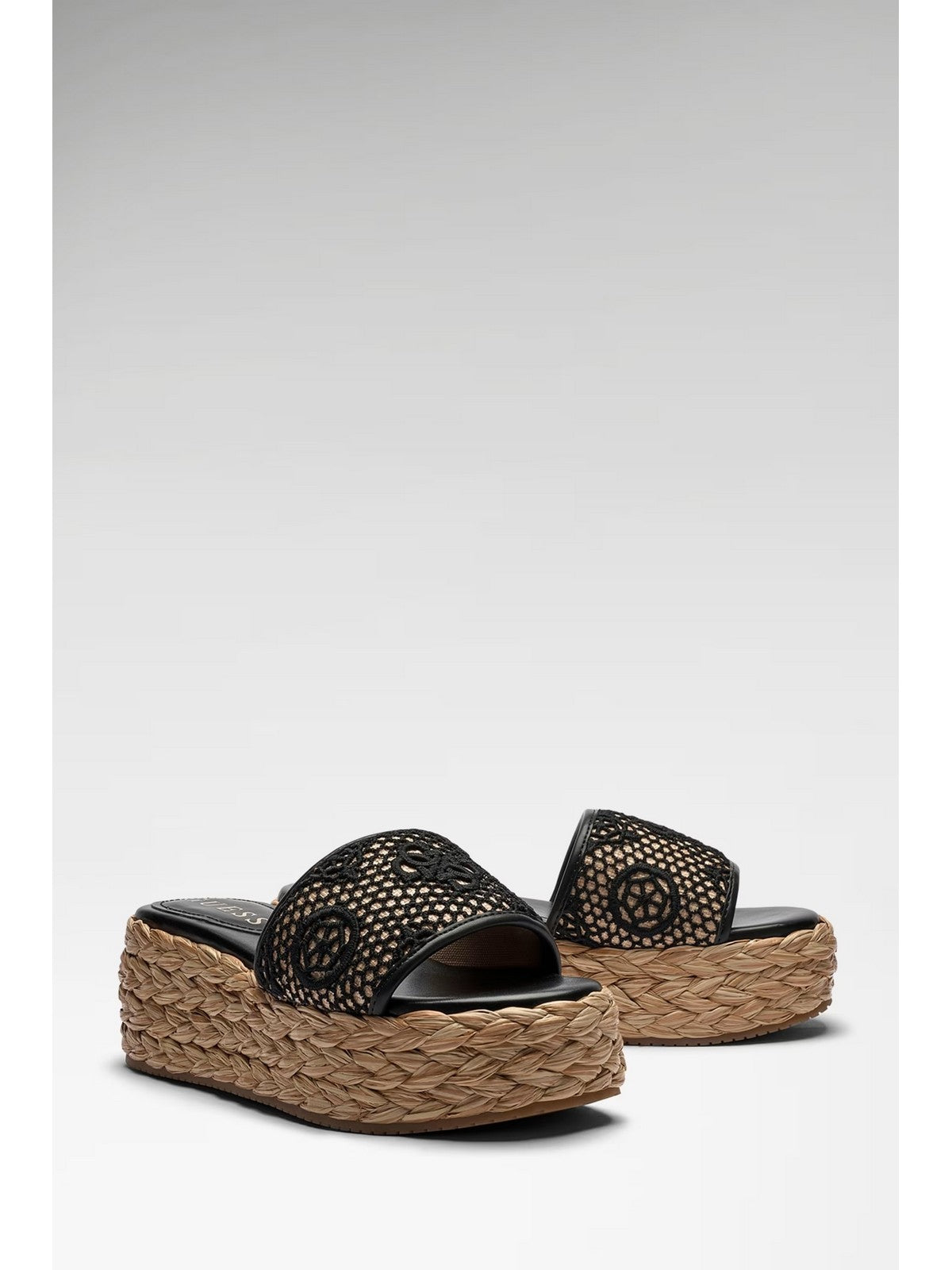 GUESS Sandalo Donna BINATA FLJBIA FAL04 BLKNA BLACK NATURAL