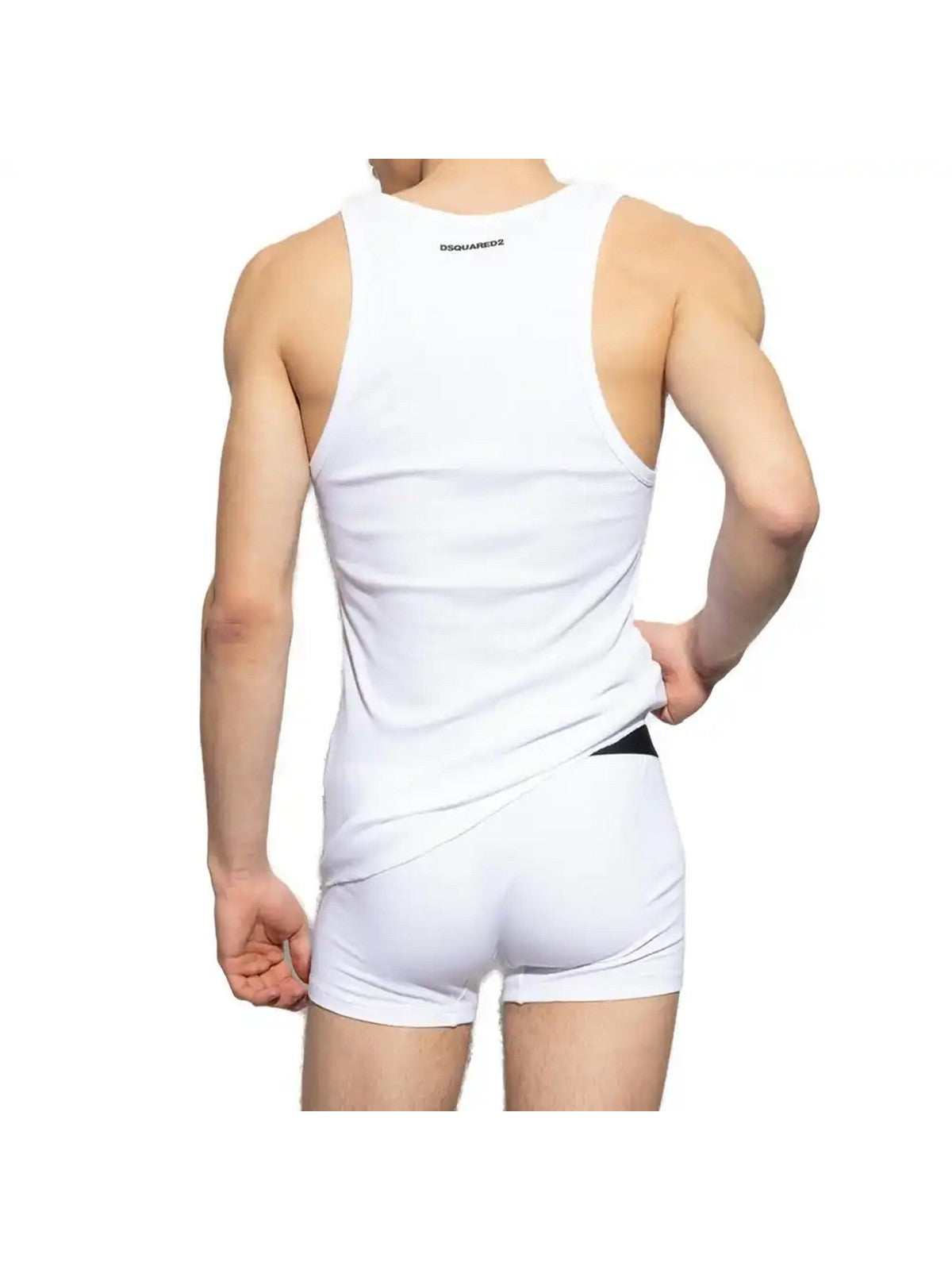 DSQUARED2 Canotta Uomo  DCX230080 010 BLACK/WHITE gioboutiqueweb