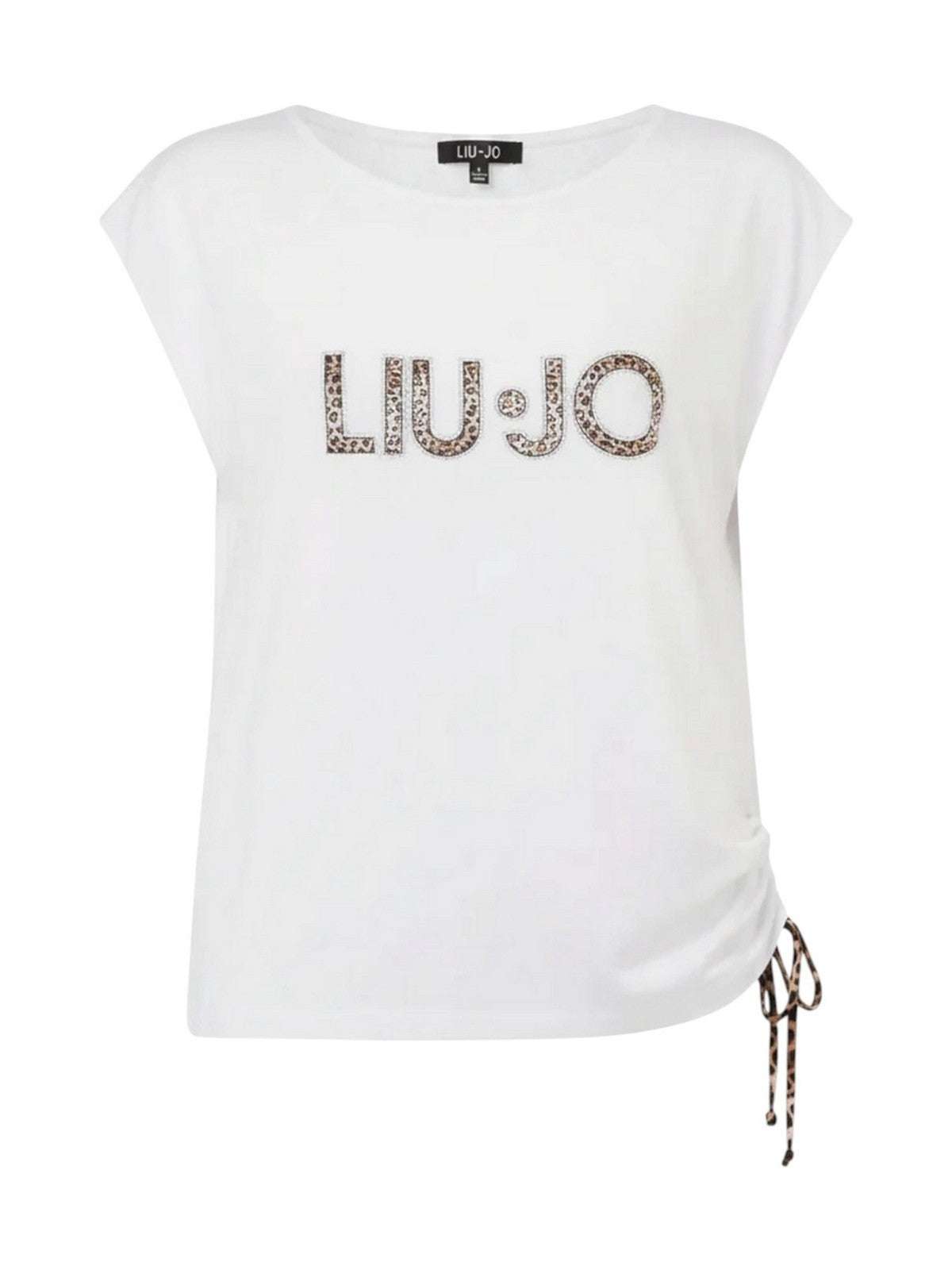 LIU JO BEACHWEAR T-shirt Donna  VA6047JS360 S9740 BIANCO/ANIMALIER