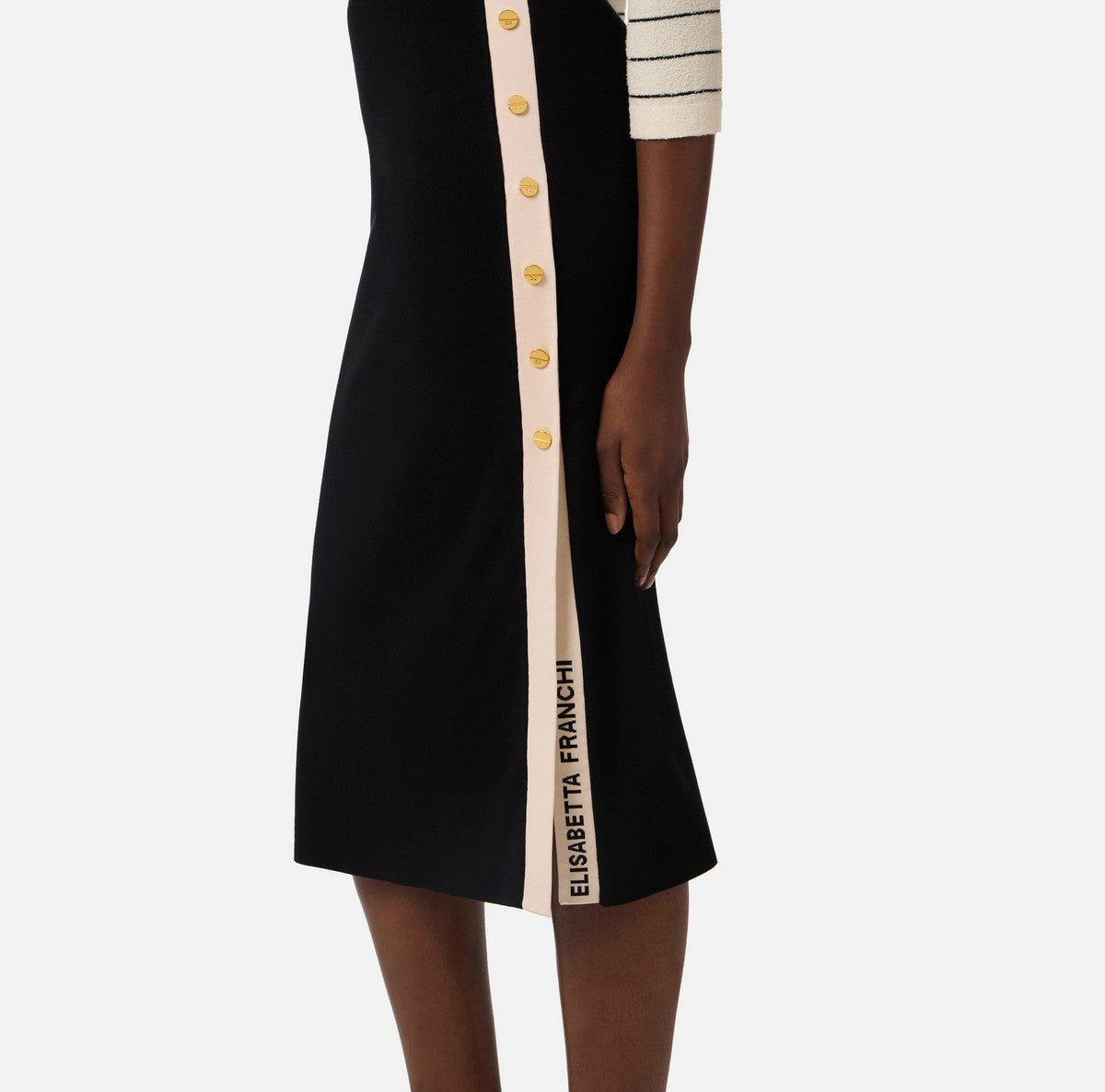 ELISABETTA FRANCHI Gonna Donna  GK27S61E2 685 NERO/BURRO