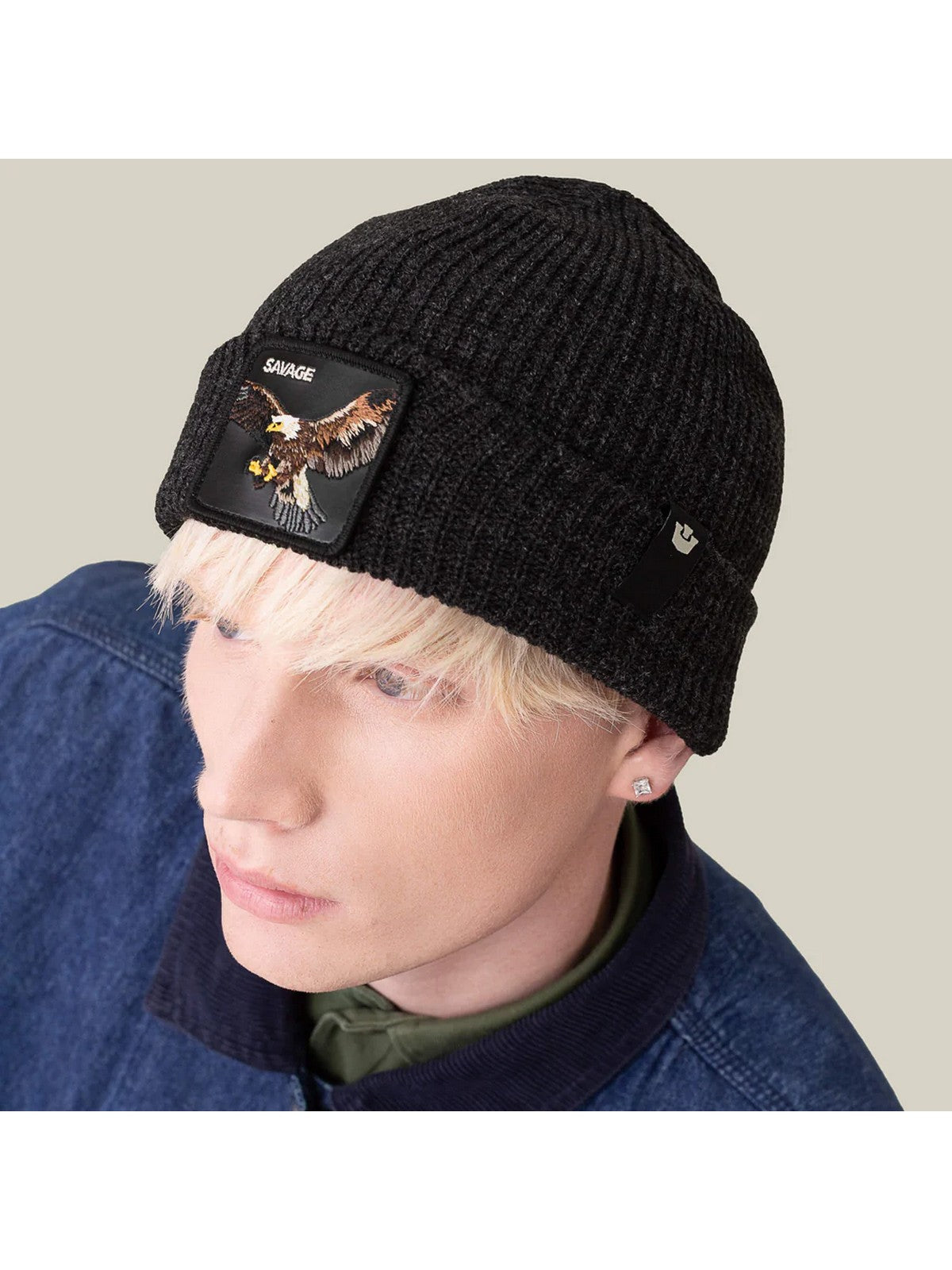 GOORIN BROS Cappello Uomo THE SAVAGE BEANIE 107-2568 VOI VOID