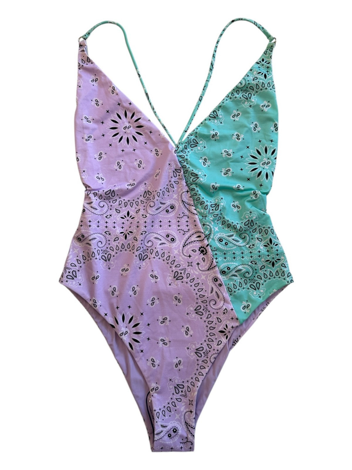 MC2 SAINT BARTH Costume da bagno Donna Monokini PORTIA BNDR25 Viola gioboutiqueweb